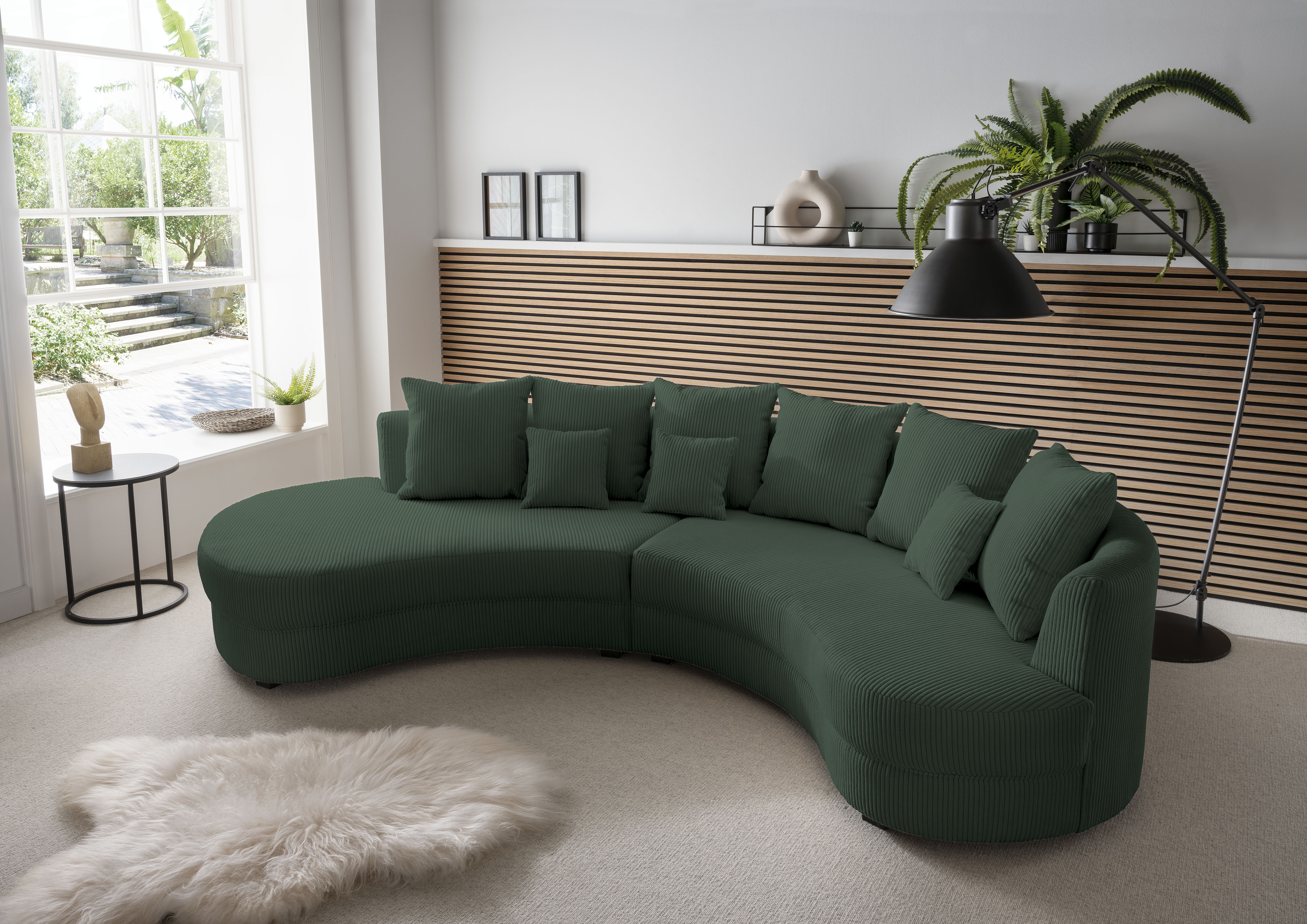 Home affaire Ecksofa "Lazio modern und bequem, schmale Armlehnen, tolle Detailverarbeitung" zwei verschiedene Fußfarben wählbar