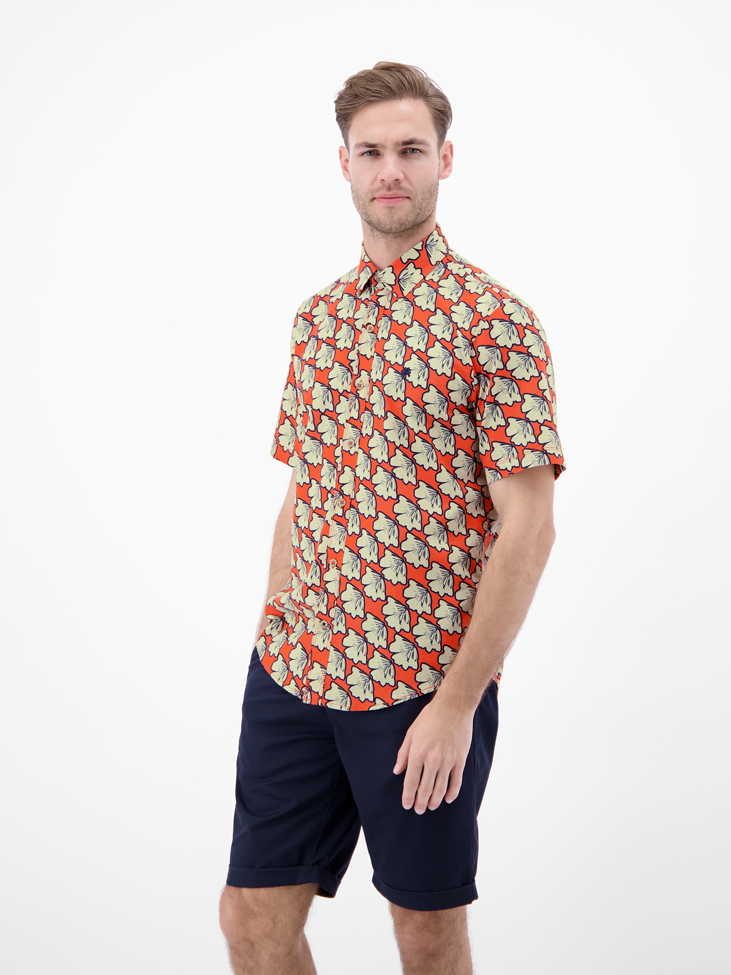 LERROS Kurzarmhemd »Kurzarmhemd mit floralem All-over-Print«