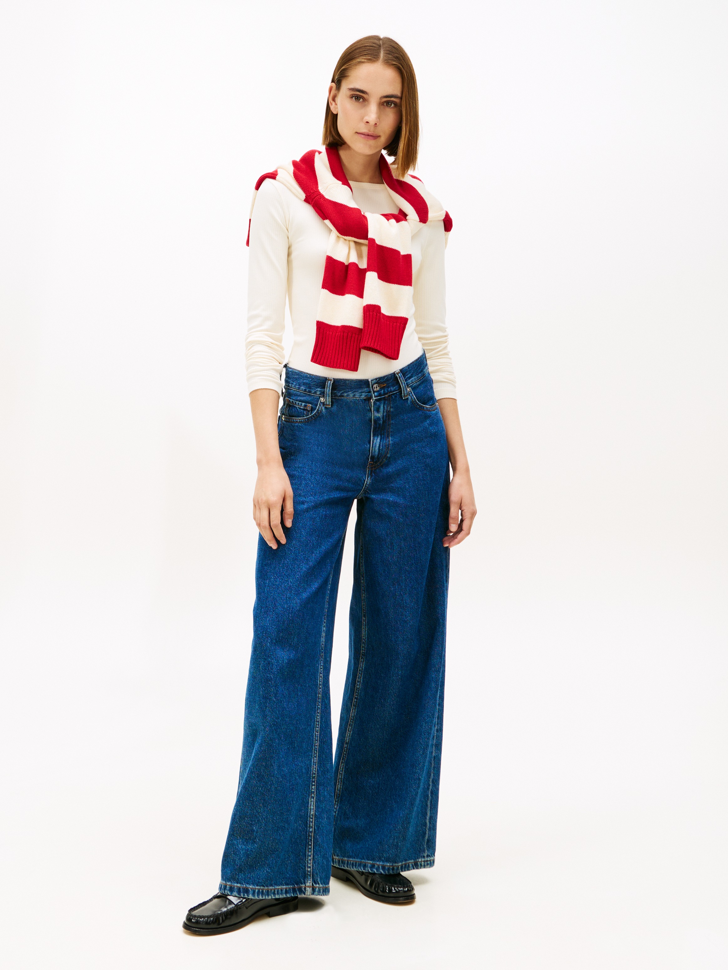 Thumbnail - Tommy Hilfiger Langarmshirt "SLIM 5X2 RIB BOAT-NK LS mit U-Boot Ausschnitt und Rippstruktur"