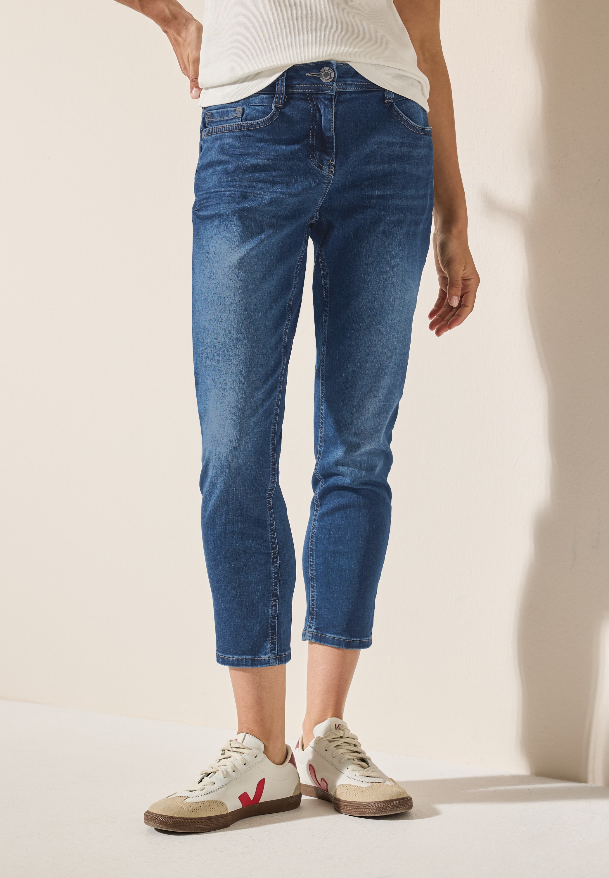 Cecil Comfort-fit-Jeans, Middle Waist