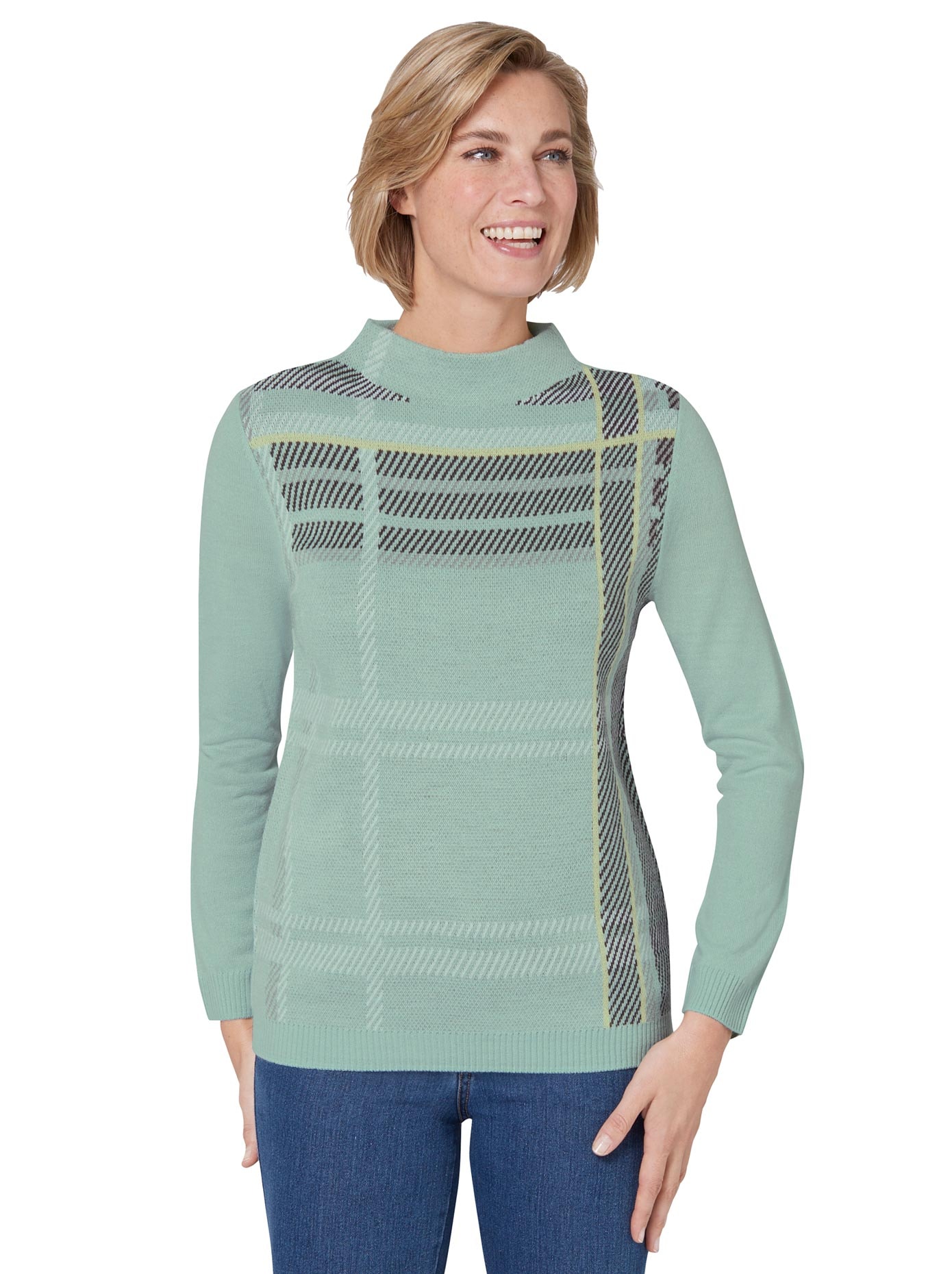 Classic Basics Jacquardpullover "Langarm-Pullover" günstig online kaufen