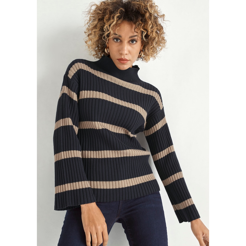 HECHTER PARIS Strickpullover, oversized mit weiten Ärmeln