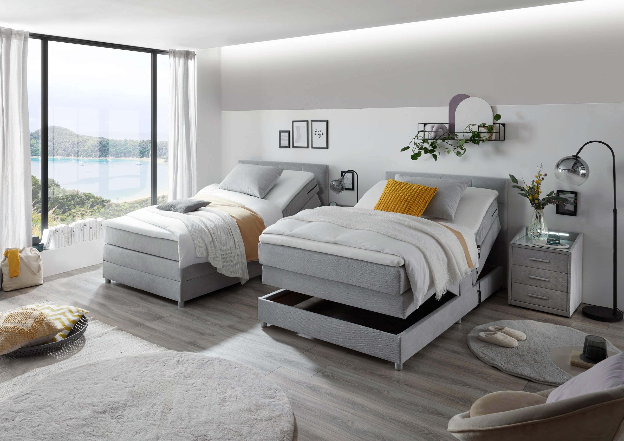 ED EXCITING DESIGN Boxspringbett »Toulouse B« inkl. Motor