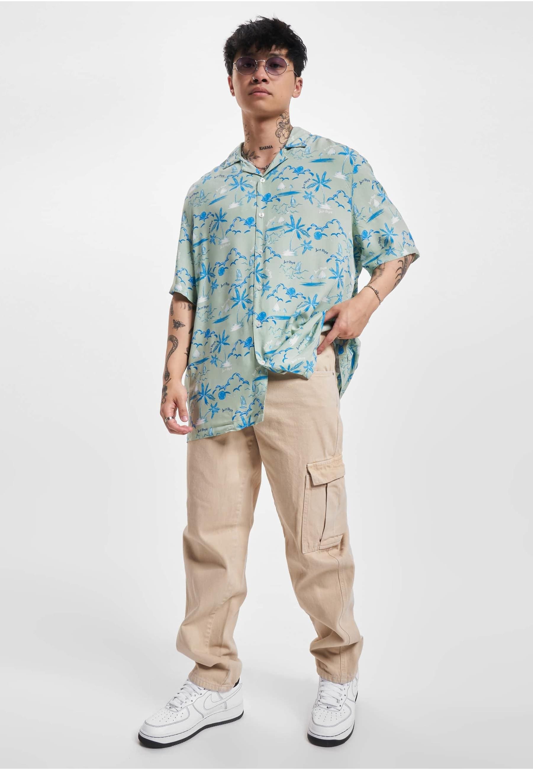 Just Rhyse Langarmhemd »Just Rhyse Herren Just Rhyse Shirt Waikiki«, (1 tlg.)