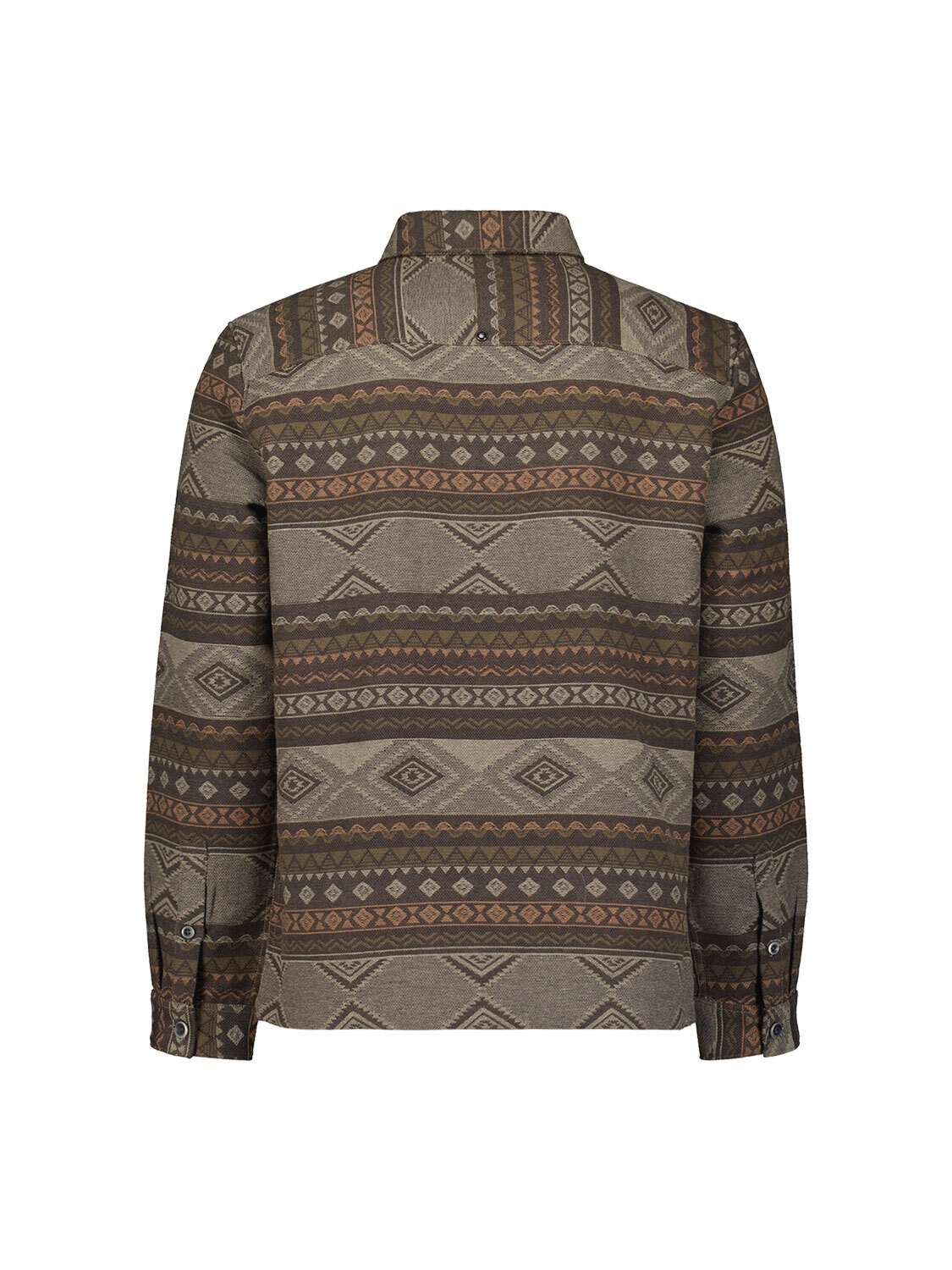 NO EXCESS Langarmhemd »No Excess Jacquard-Overshirt mit Muster«