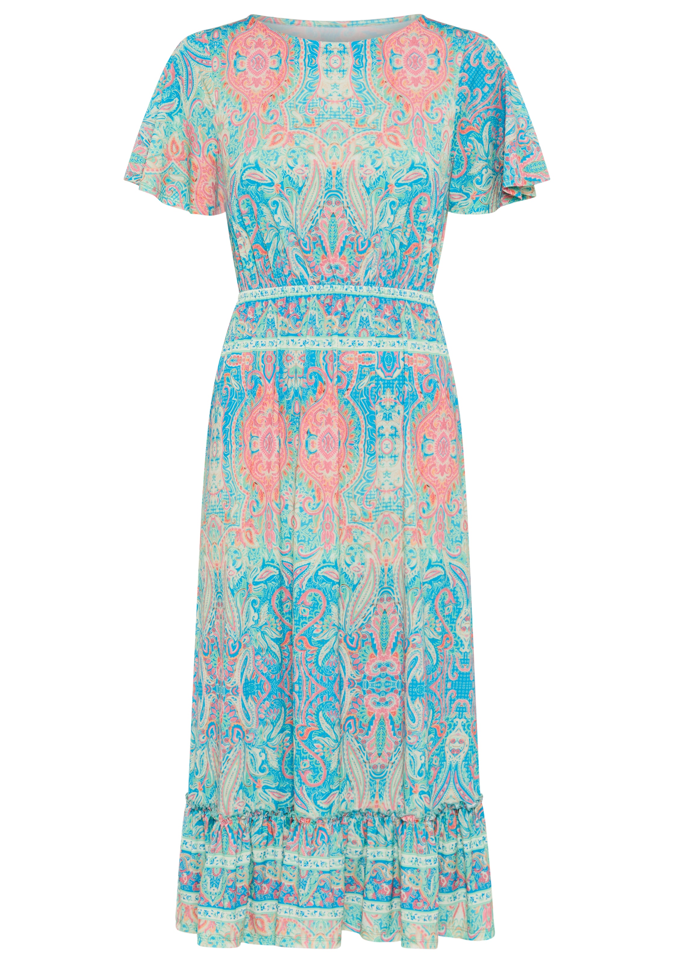 Bruno Banani Sommerkleid casual Stil, für Sommer und Freizeit, aus Polyester und Elasthan