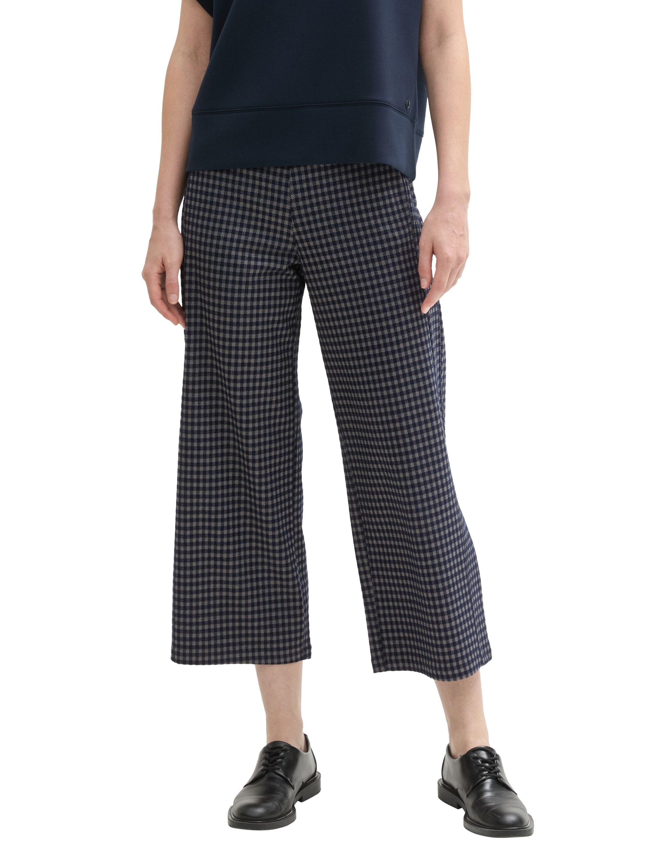 Culotte, mit Karo Muster