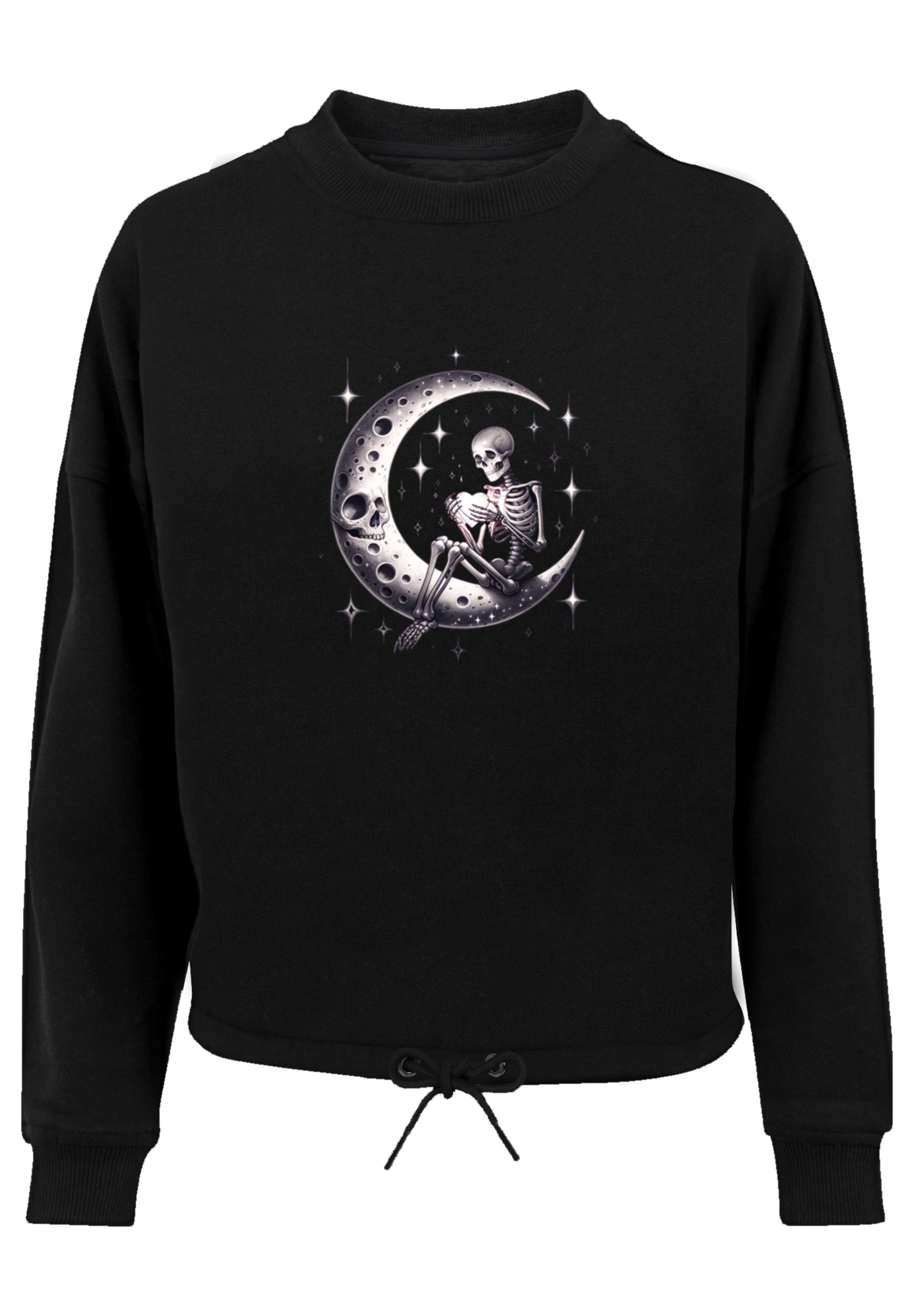 F4NT4STIC Sweatshirt »Gothic Valentinstag Skelett Mond«, Premium Qualität