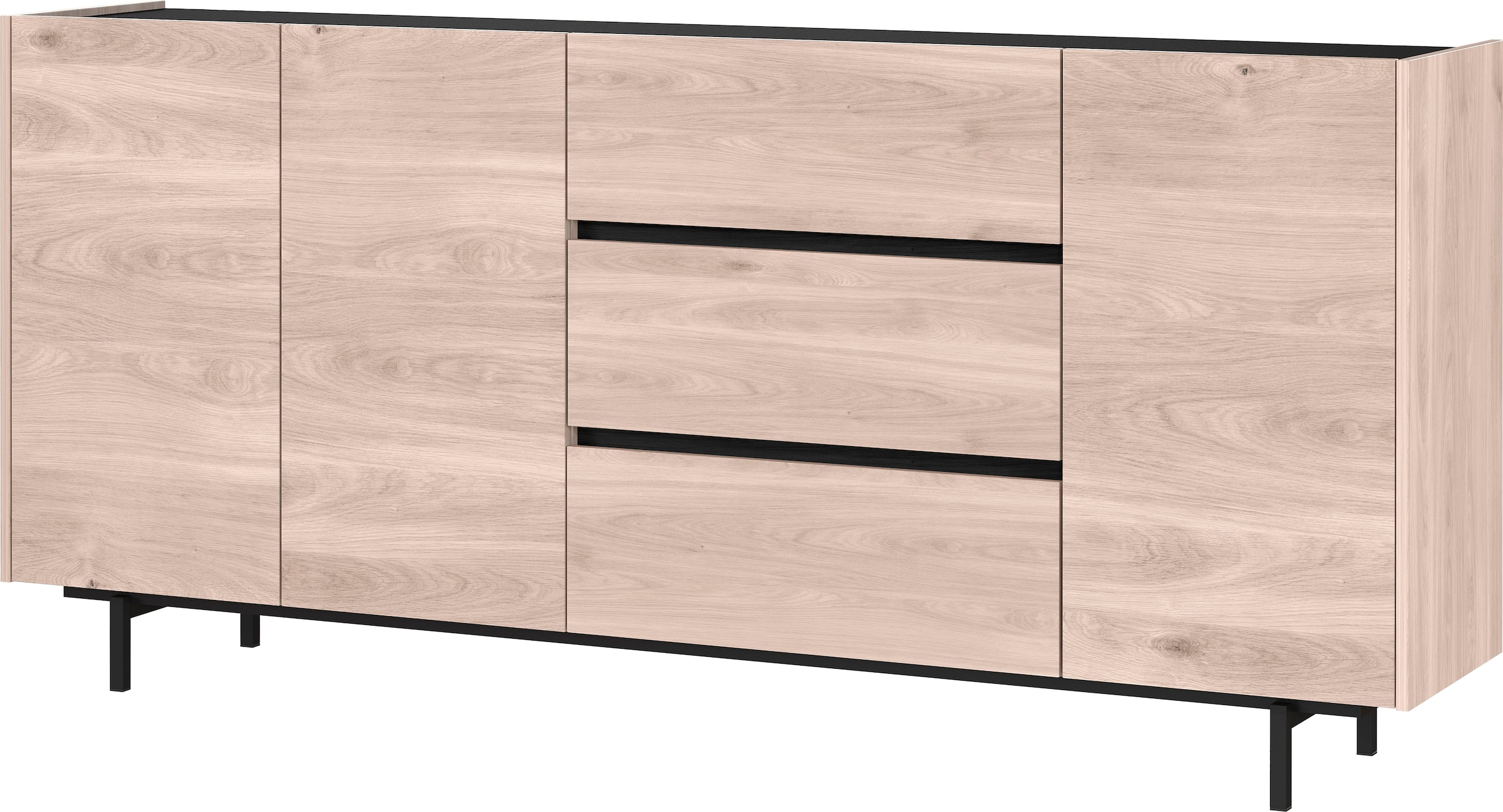 griffloses | Sideboard Design Soft Schubladen, und bei GERMANIA »Cantoria«, BAUR Türen close-Funktion