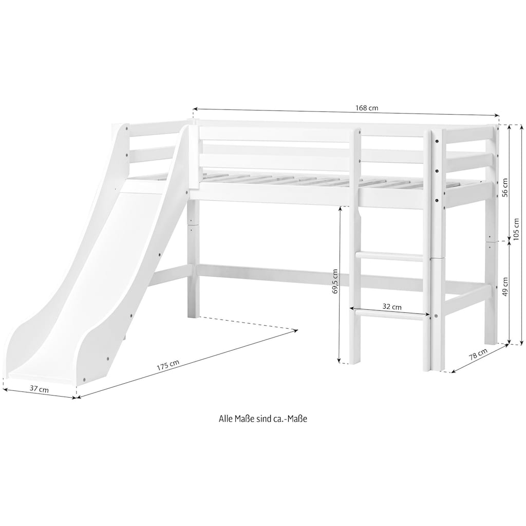 Hoppekids Hochbett »«Winter Wonderland»«, (Set)