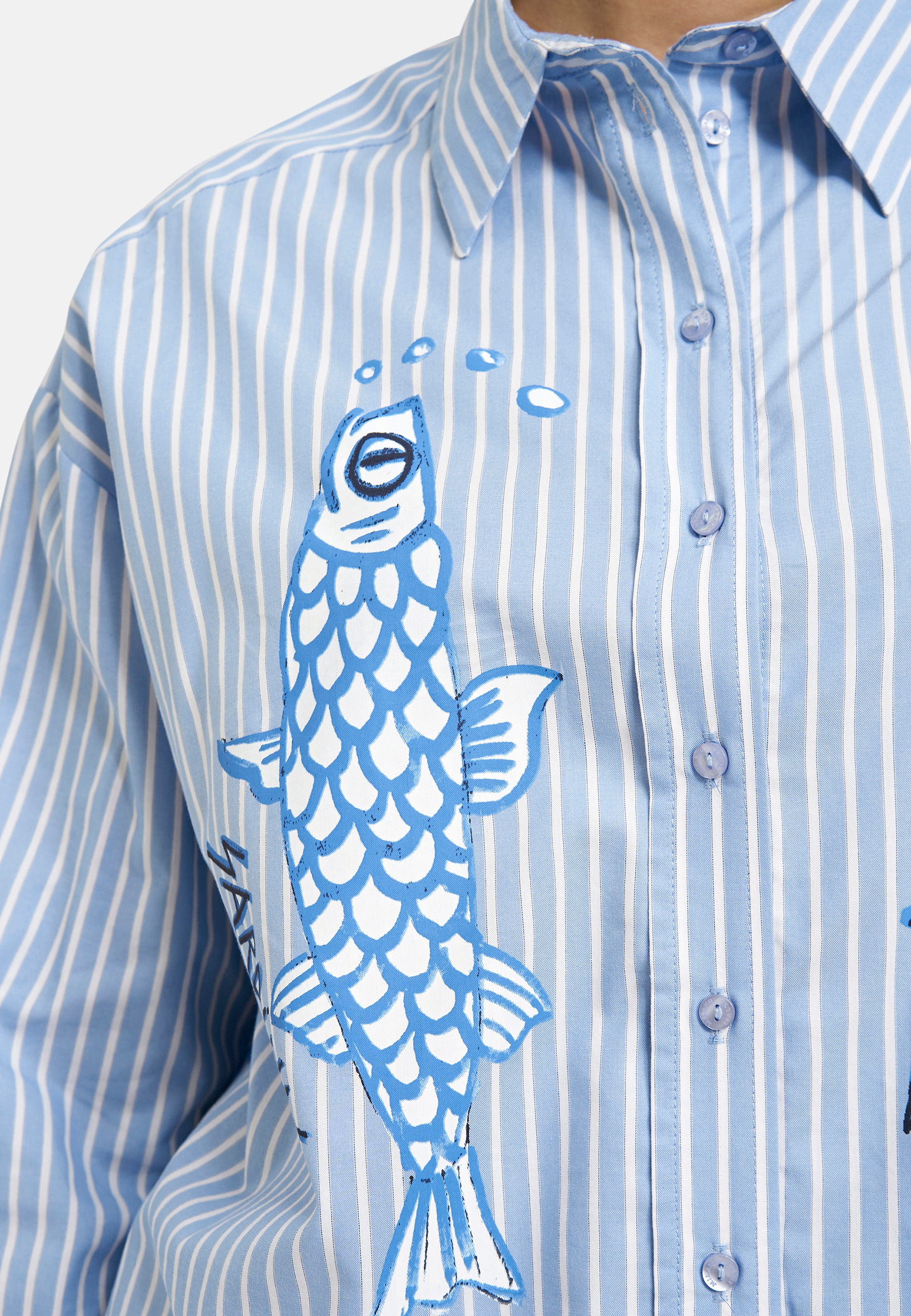 Milano Italy Langarmbluse mit Baumwolle