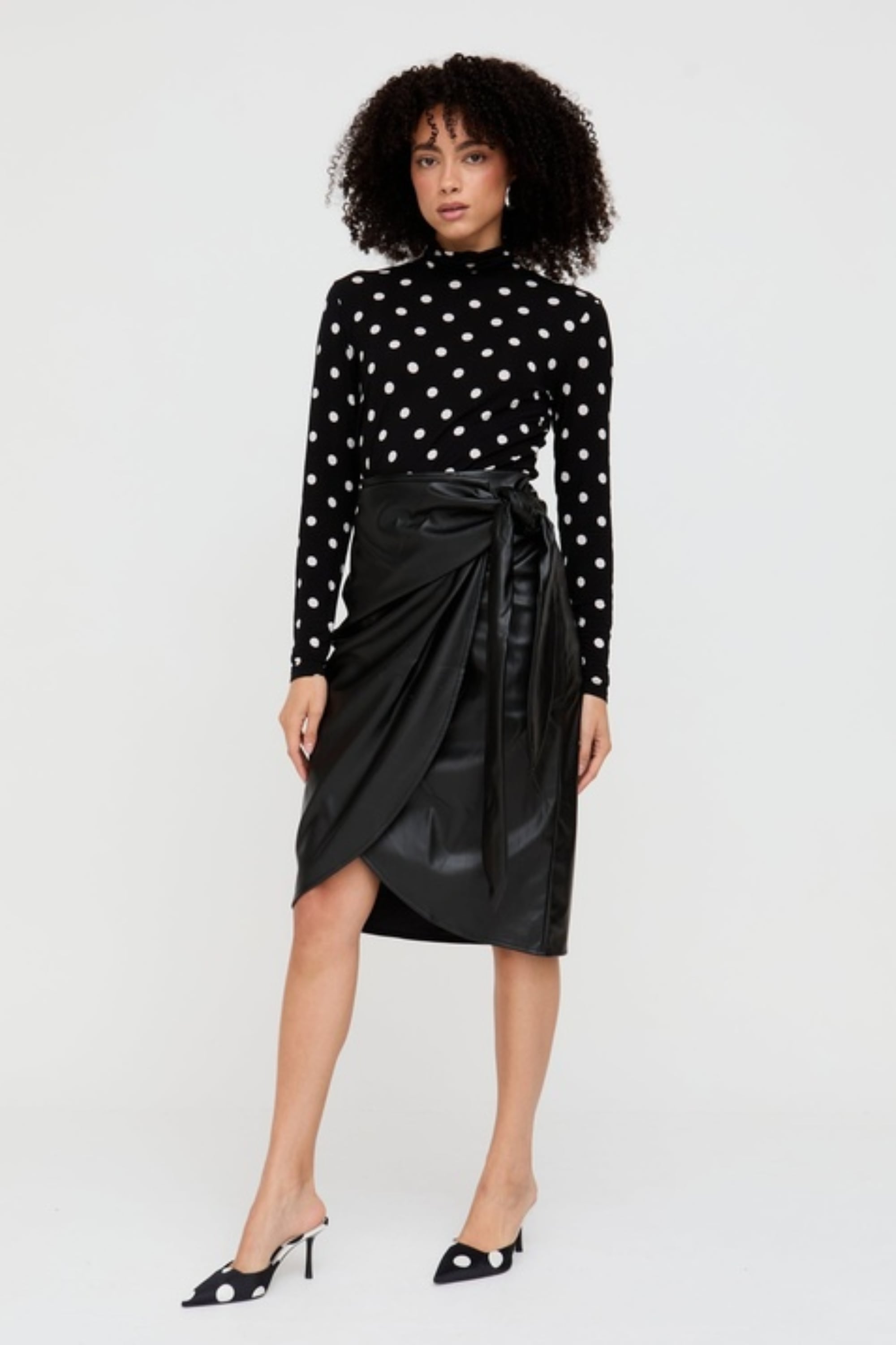 Lily and Lionel Midirock »Nia Draped Midi Skirt Damen«