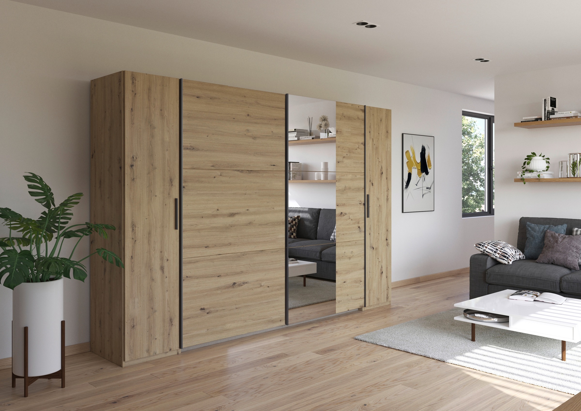 rauch Schwebetürenschrank "Kleiderschrank Drehtürenschrank Schrank Garderob günstig online kaufen