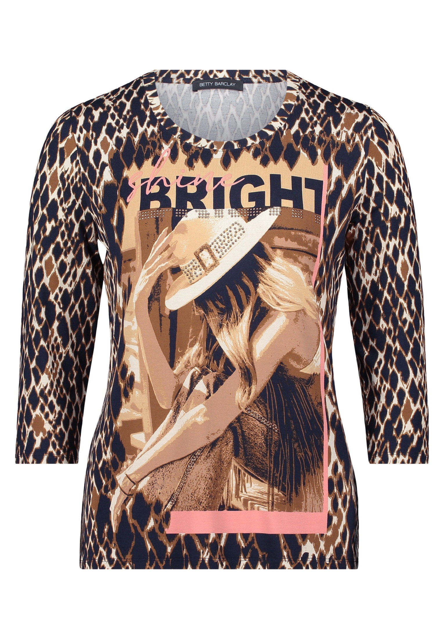 Betty Barclay 3/4-Arm-Shirt "Damen mit Rundhalsausschnitt" 1 Stk. günstig online kaufen