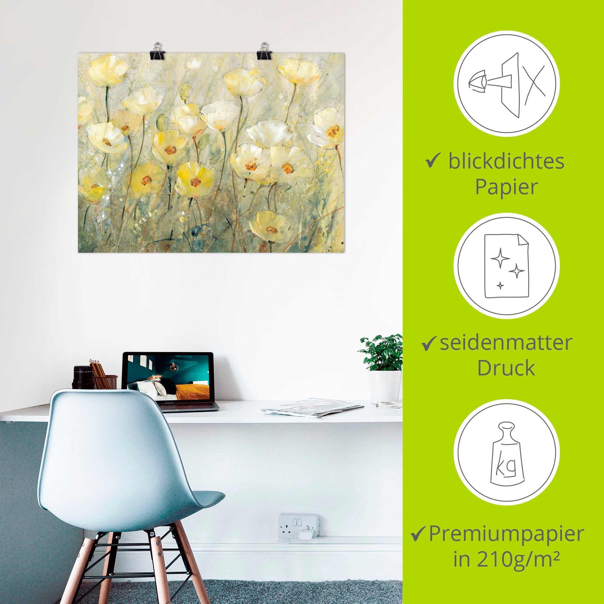 Artland Wandbild »Sommer in voller Blüte II« Blumenwiese 1 Stk. tlg. als Leinwandbild, Poster in verschied. Größen