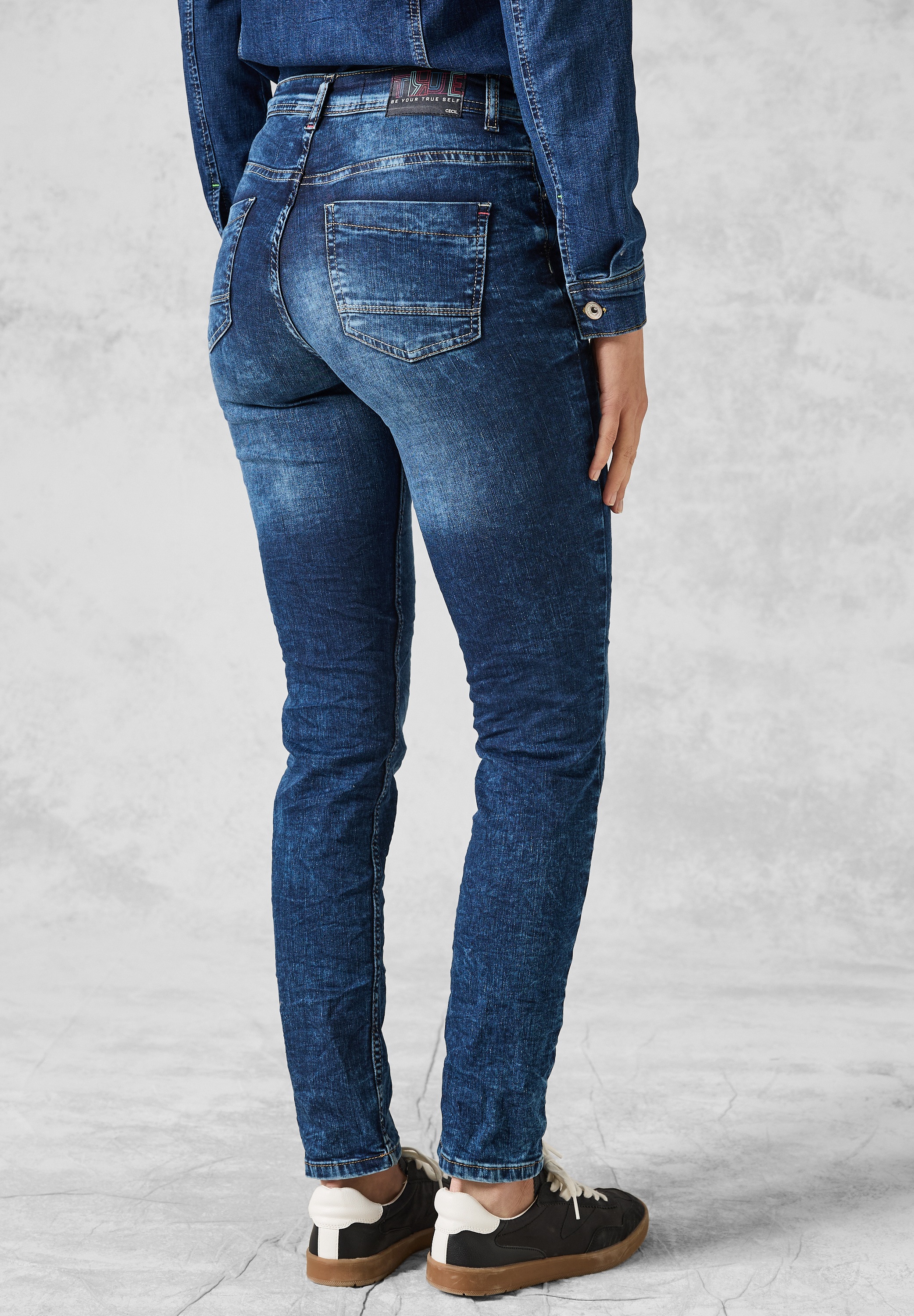 Cecil Slim-fit-Jeans – High Waist mit Stretchanteil günstig online kaufen