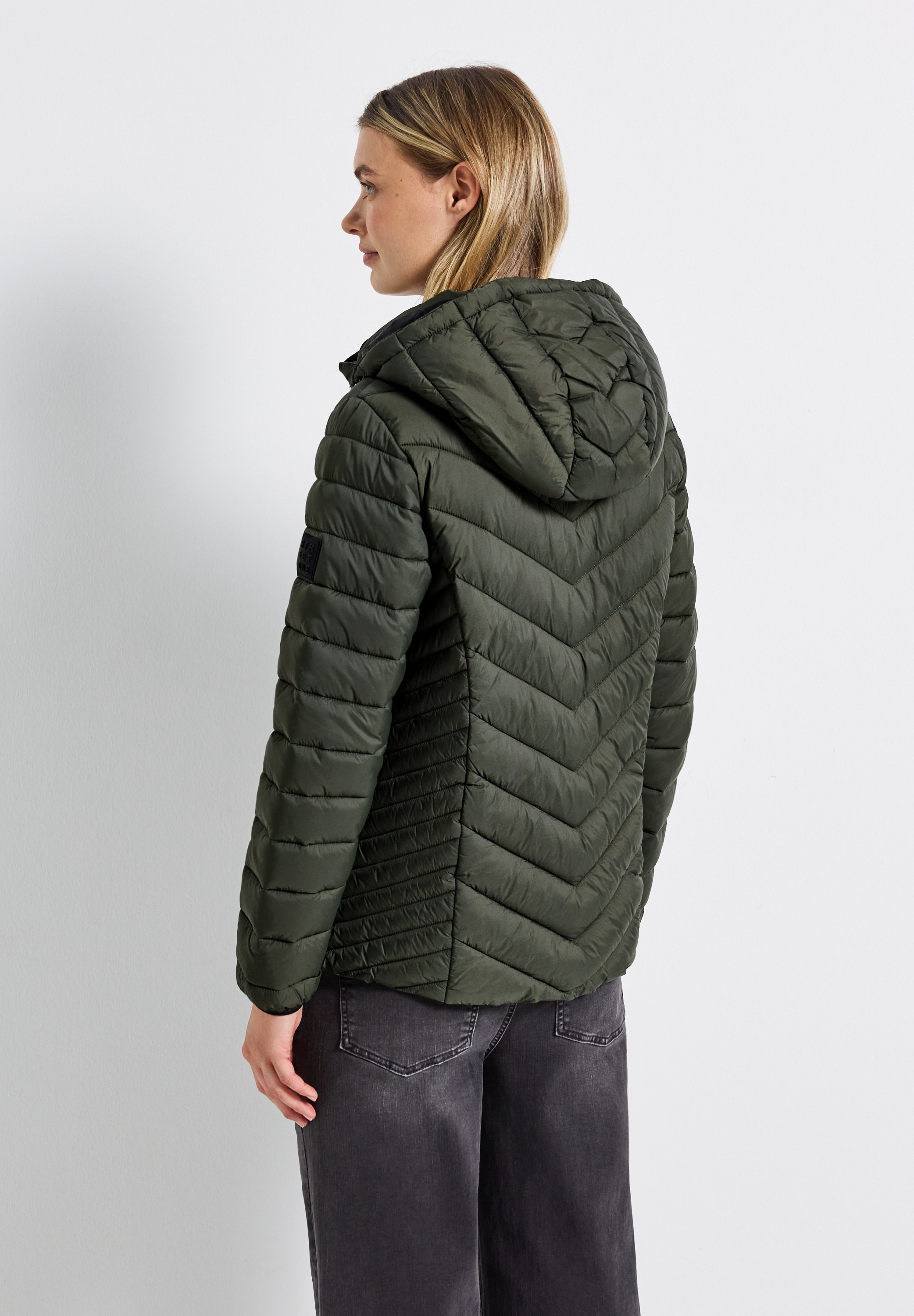STREET ONE Steppjacke, mit Kapuze, mit Kapuze mit Gummizug