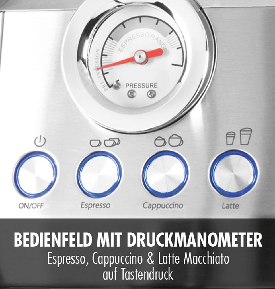 Gastroback Espressomaschine »42722 DESIGN ESPRESSO PICCOLO PRO M«, mit integriertem, automatischem Milchaufschäumer
