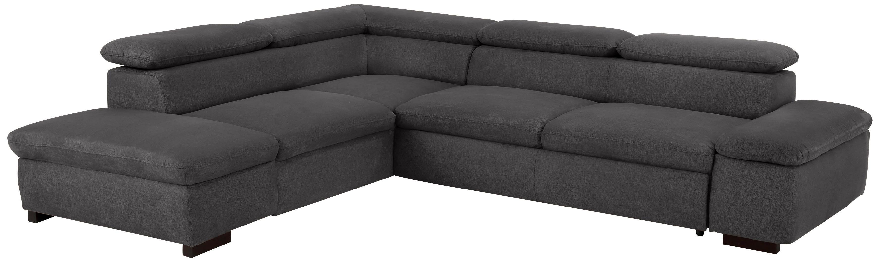 OTTO home Ecksofa "Alberto L-Form" mit Kopfteilverstellung, wahlweise mit Schlaffunktion