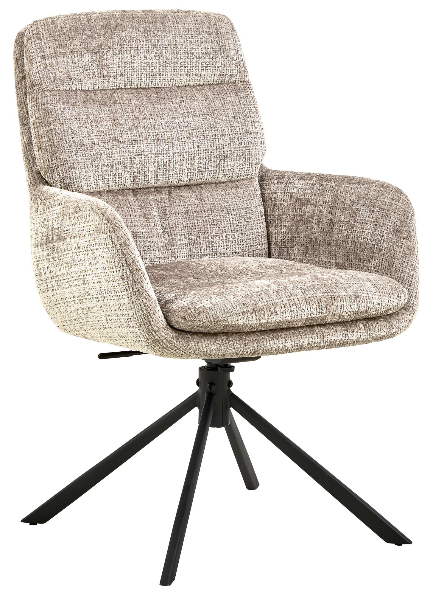 ACTONA GROUP Esszimmerstuhl »Edgar, Polsterstuhl, Stuhl« (Set) 2 Stk.Stuhl, Stoff, L-Form, Armlehnen, Dreh- & Kippfunktion, FSC™