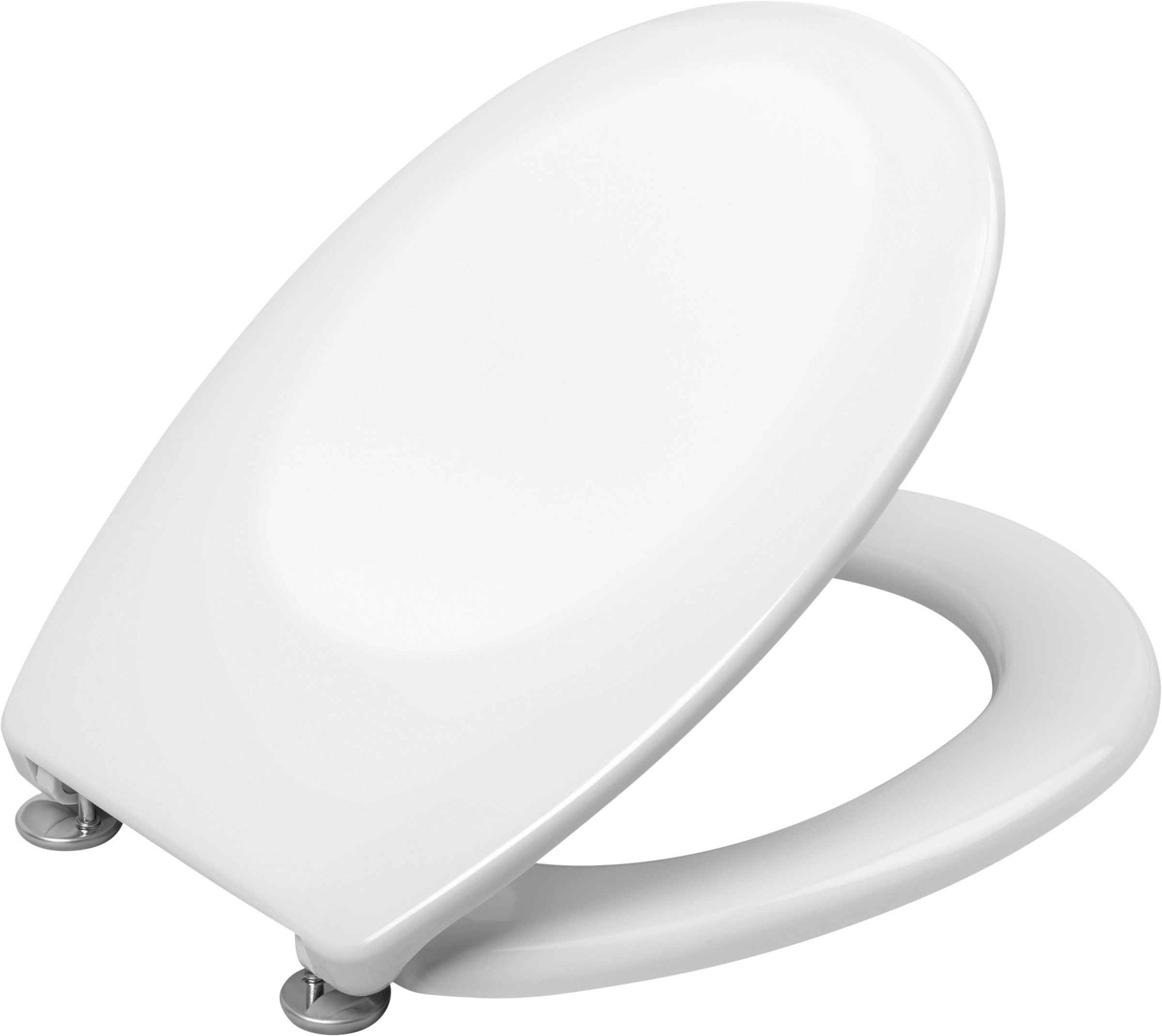 CORNAT WC-Sitz "Klassisch weißer Look - Pflegeleichter Duroplast" Schlichtes Design passt in jedes Badezimmer / Toilettensitz
