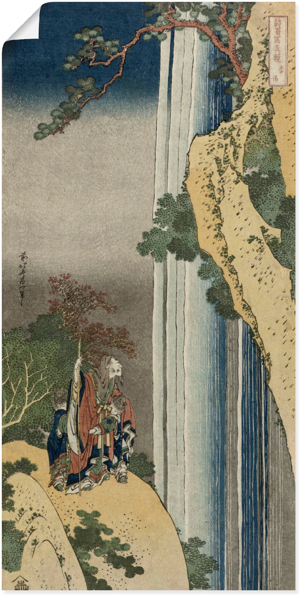 Rihaku«, in als Artland | oder Größen Gewässer, (1 BAUR Dichter Wandbild Wandaufkleber versch. kaufen Leinwandbild, »Der St.), Poster