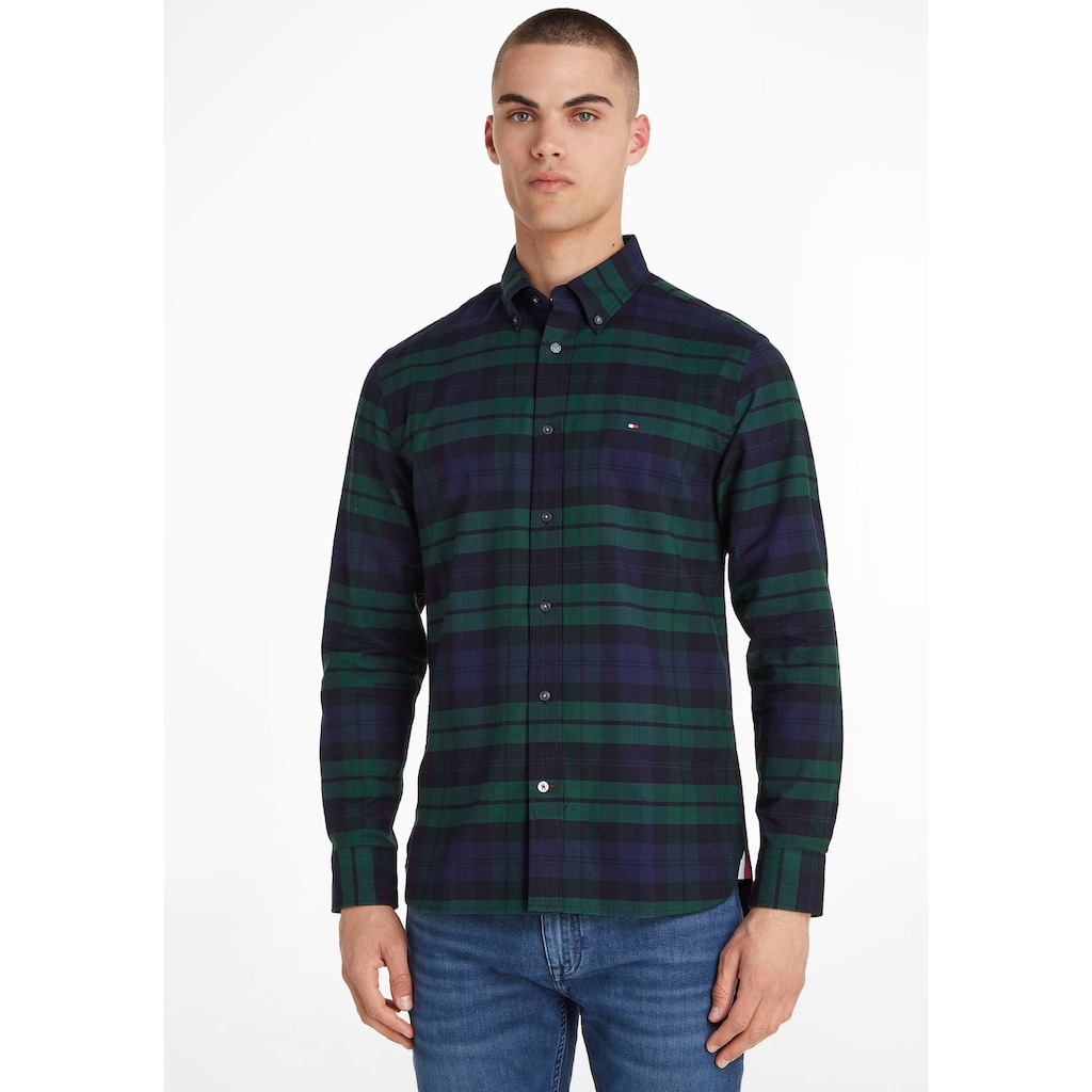 Tommy Hilfiger Langarmhemd »OXFORD BLACKWATCH RF SHIRT« mit Button-down-Kragen Tommy Hilfiger Langarmhemd »OXFORD BLACKWATCH RF SHIRT« mit Button-down-Kragen
