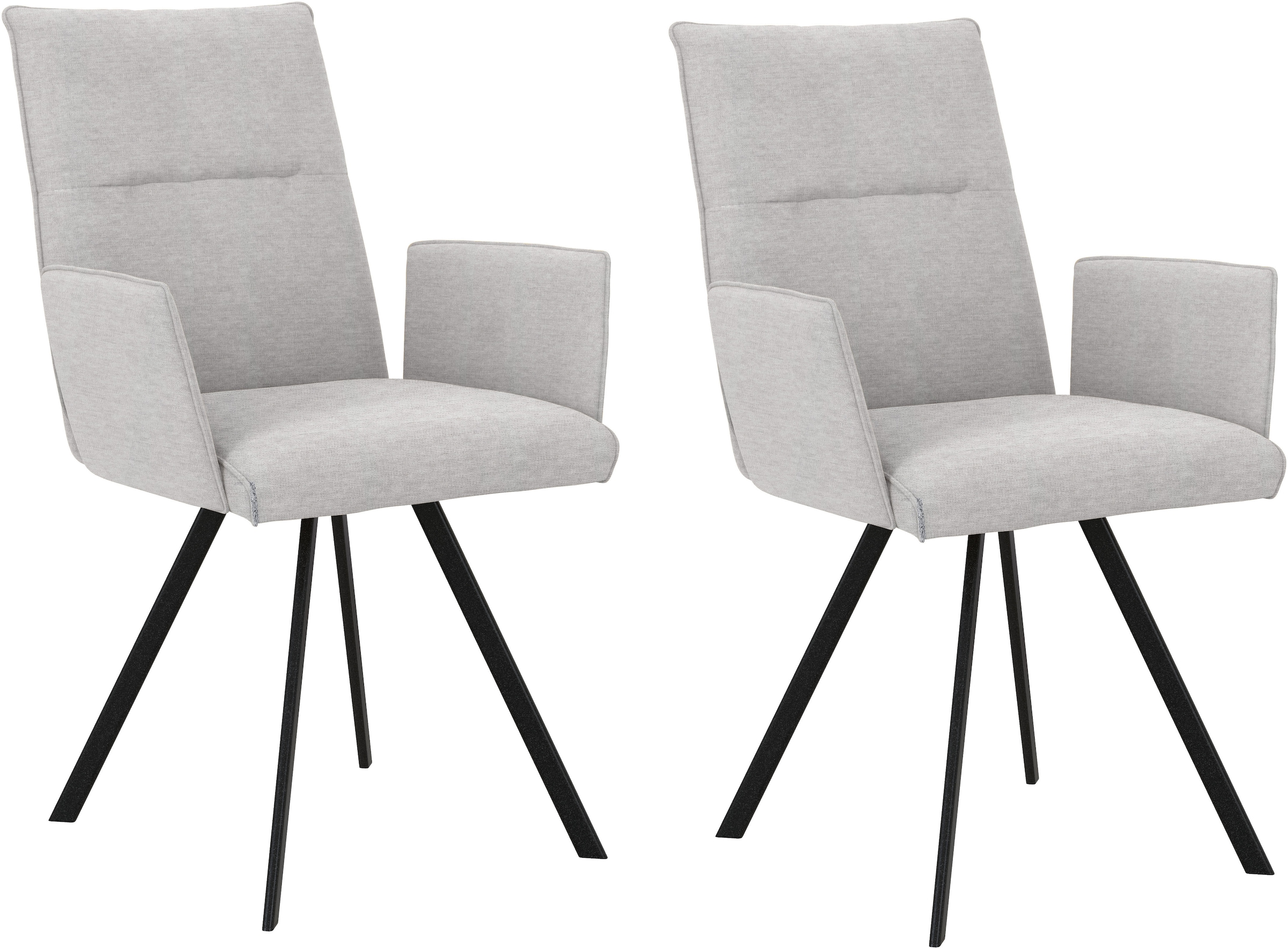 Home affaire Armlehnstuhl "Sava" (Set) 2 Stk.Metallgestell günstig online kaufen