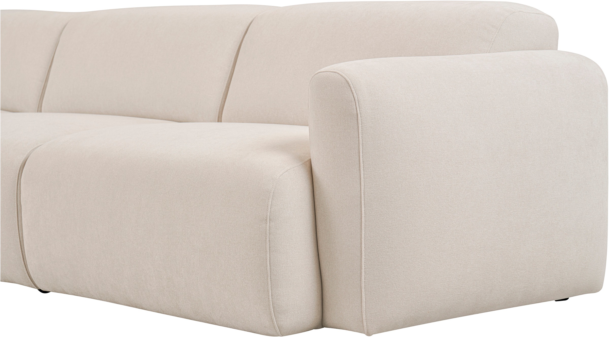 andas Ecksofa »Myrland«, Breite 241 cm, Chenille, Easy Clean Stoff, mit Kaltschaum