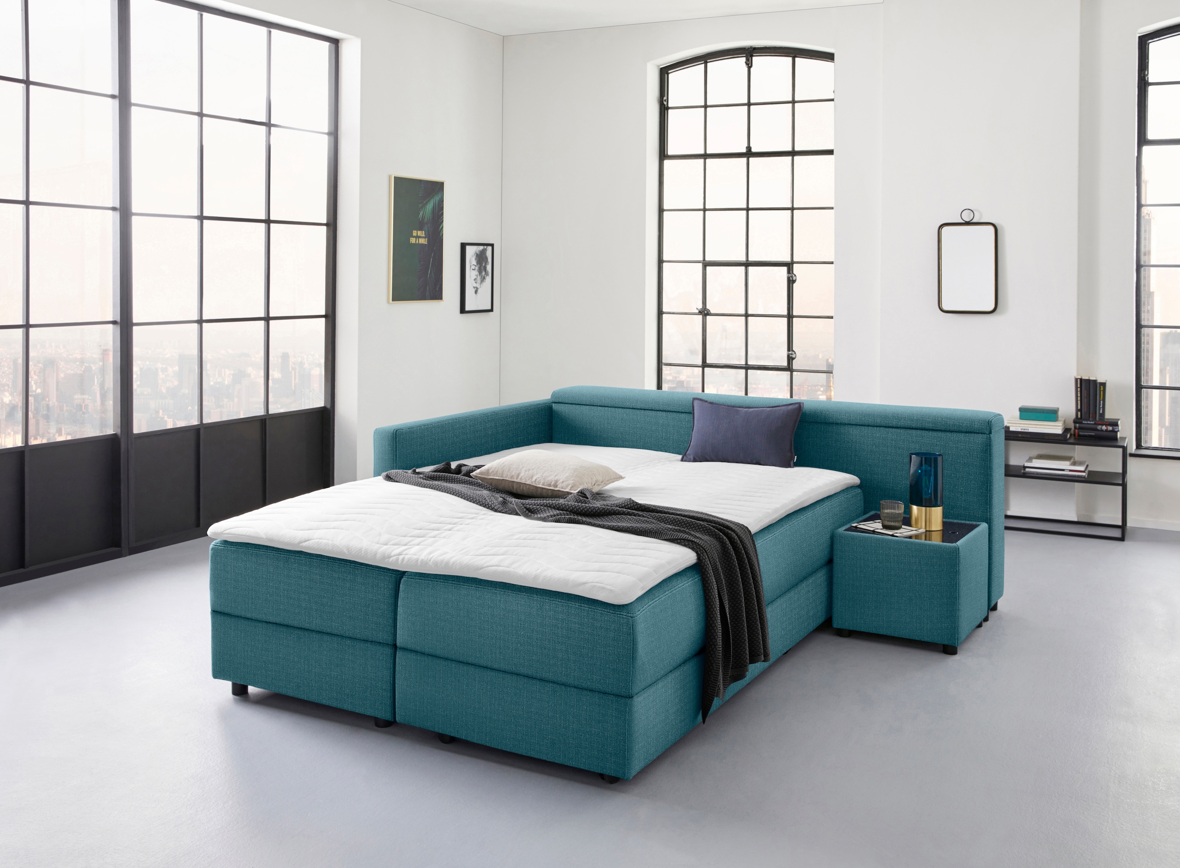 LOOKS by Wolfgang Joop Ecksofa »LooksIII L-Form«, durch Drehfunktion zum Bett wandelbar, inklusive Staufach