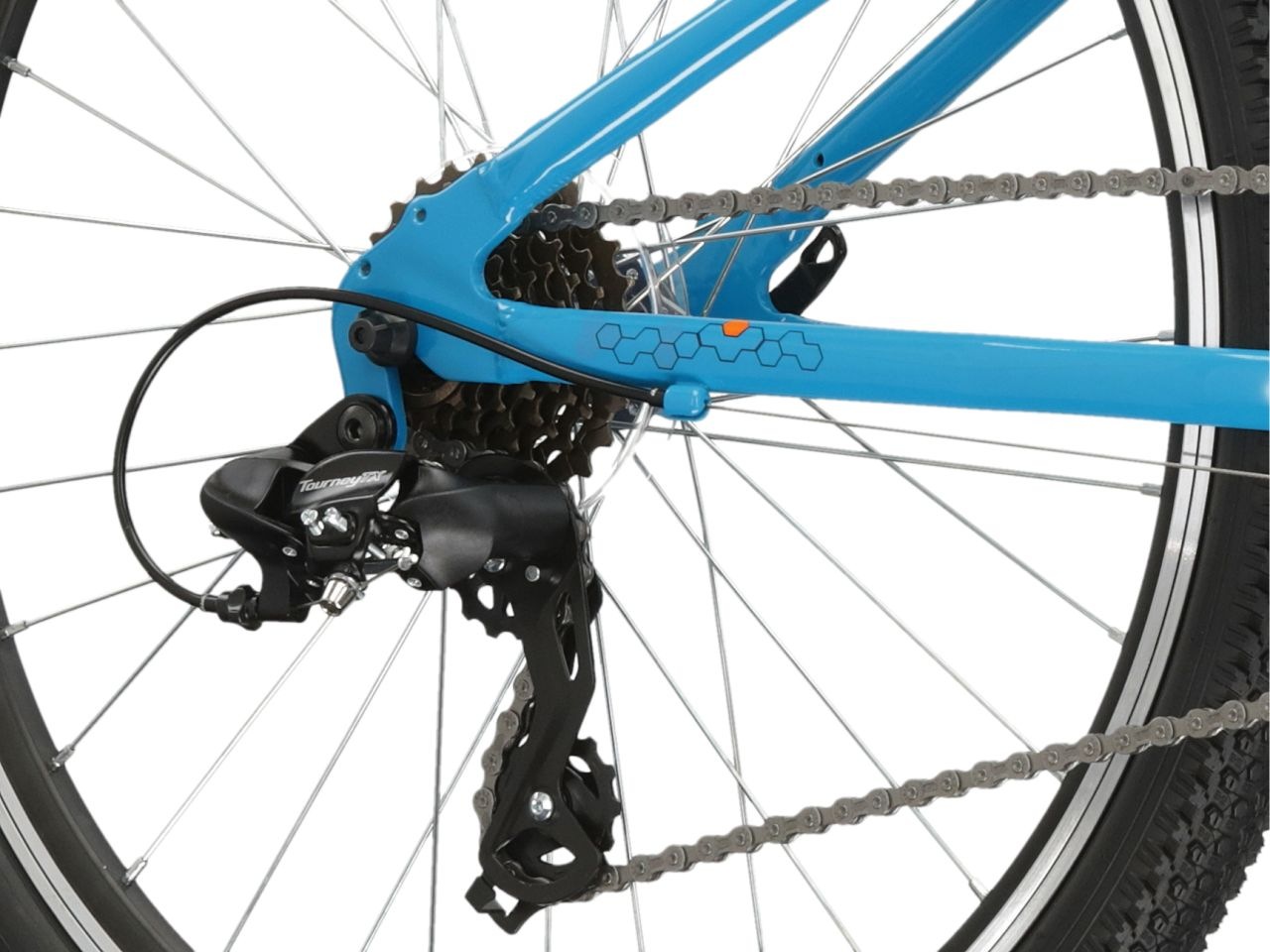 Kross Kinderfahrrad »KROSS Kinderad 24" Hexagon JR 1.0 Blau 8 Gänge« 8 Gang Shimano TOURNEY TX800 Schaltwerk Kettenschaltung