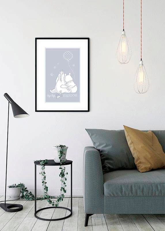 Komar Bild »Winnie the Pooh Bye Bye Balloon«, Disney, (1 St.), Wandbild zur Dekoration im Kinderzimmer - ohne Rahmen