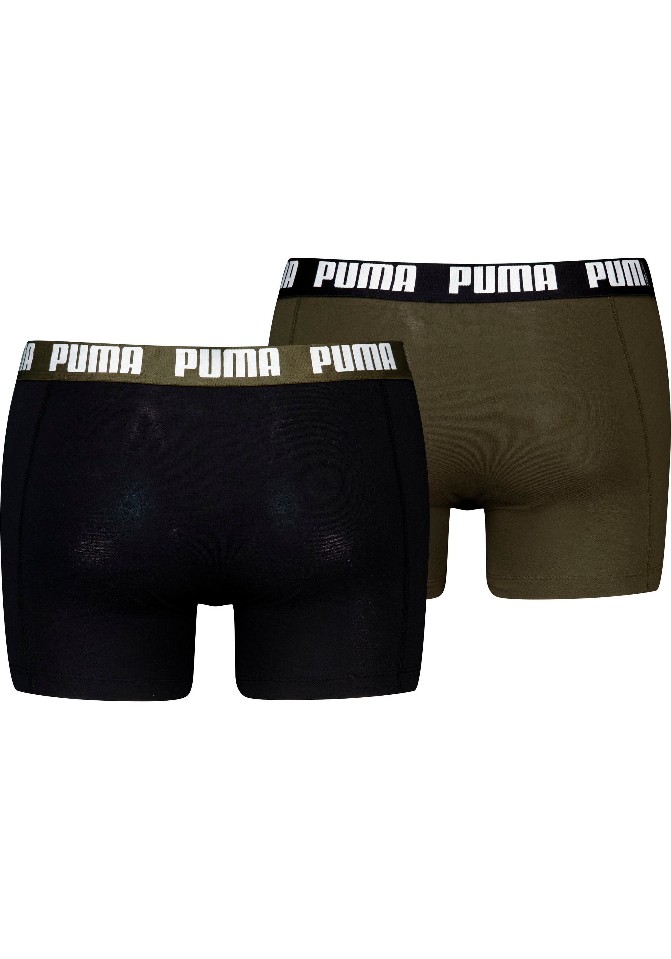 PUMA Boxershorts »BASIC BOXER«, (2er Pack), mit elastischem Bund
