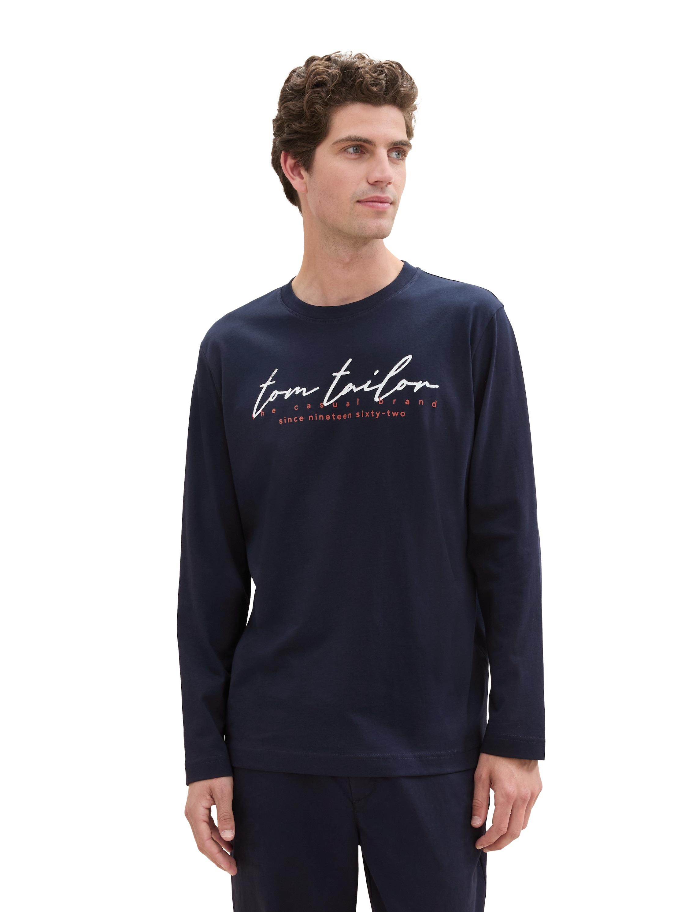 TOM TAILOR Langarmshirt, mit Logo-Print