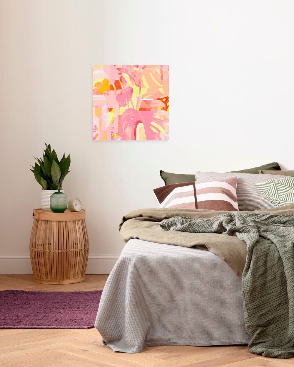 Komar Leinwandbild "Summer Party - Größe 40 x 40 cm" Natur 1 Stk. tlg. Keil günstig online kaufen