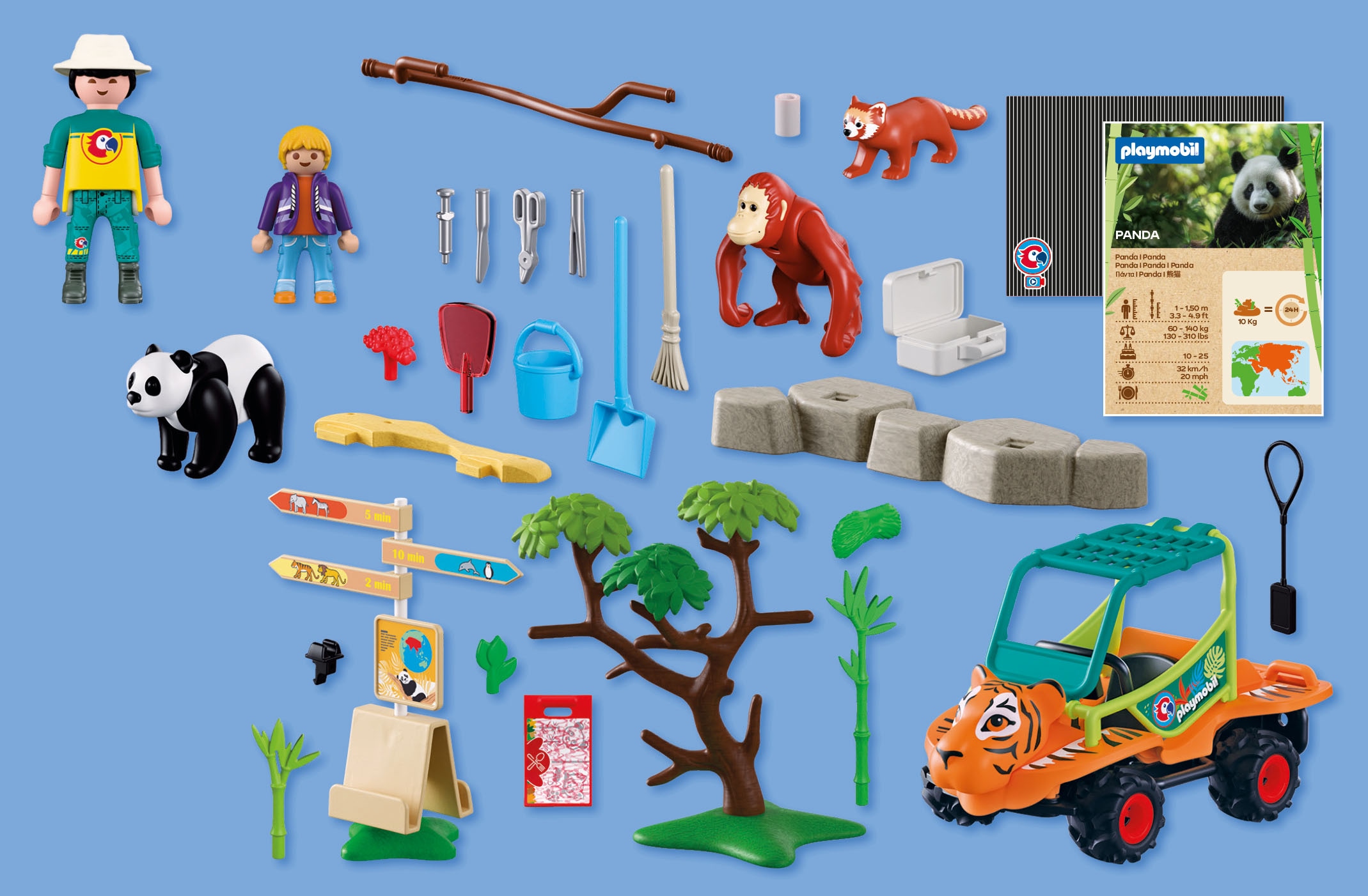 Playmobil® Konstruktions-Spielset »Zoo: Tierpflegermobil (72072), Animals & Friends« Made in Europe