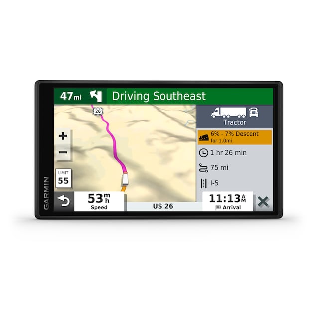 Garmin LKW-Navigationsgerät »DEZL LGV500 EU, MT-D, GPS«, (Europa (46 Länder)  Karten-Updates), Integriertes WLAN, Sprachsteuerung und Bluetooth, 3D Karten,  46 Länder | BAUR