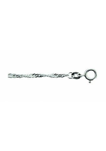 Adelia´s Silberkette »925 Silber Singapur Halskette 45 cm Ø 2,4 mm«, Silberschmuck für... kaufen
