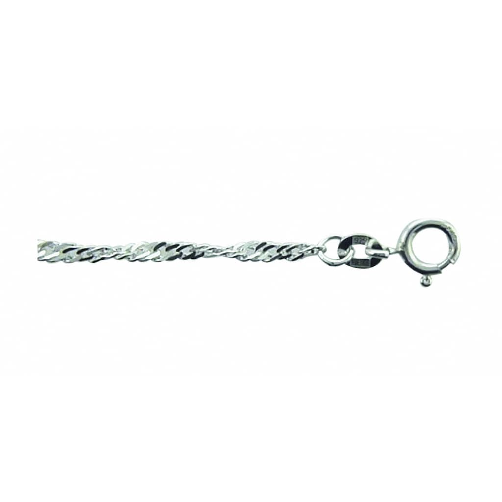 Adelia´s Silberkette »925 Silber Singapur Halskette 45 cm Ø 2 4 mm« Silberschmuck für Damen
