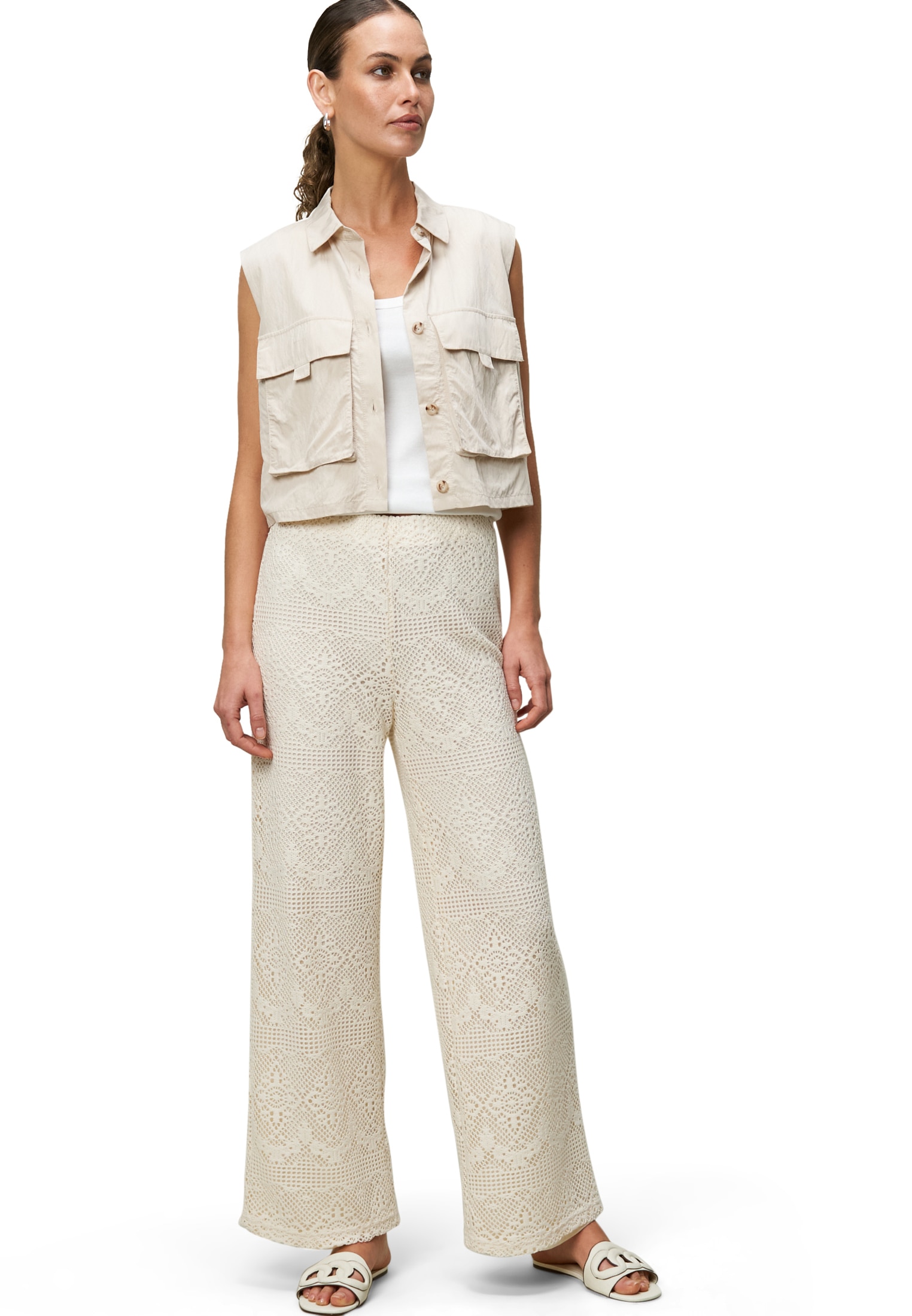 Zero Anzughose »zero Spitzenhose mit weitem Bein 30 Inch«, Plain/ohne Details