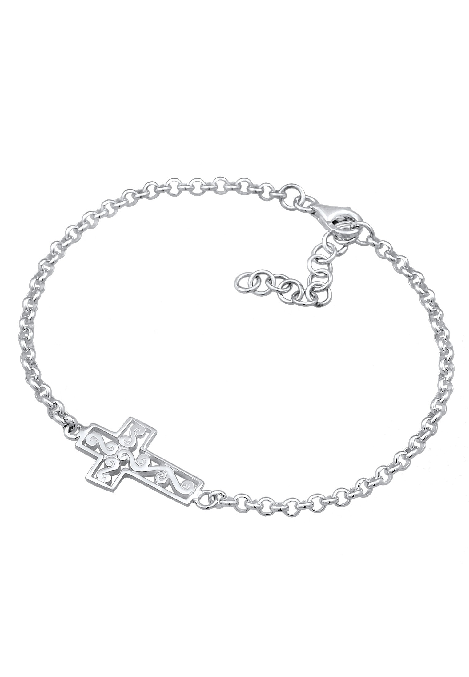 Nenalina Armband »Kreuz Symbol Ornament Anhänger Modern 925 Silber«