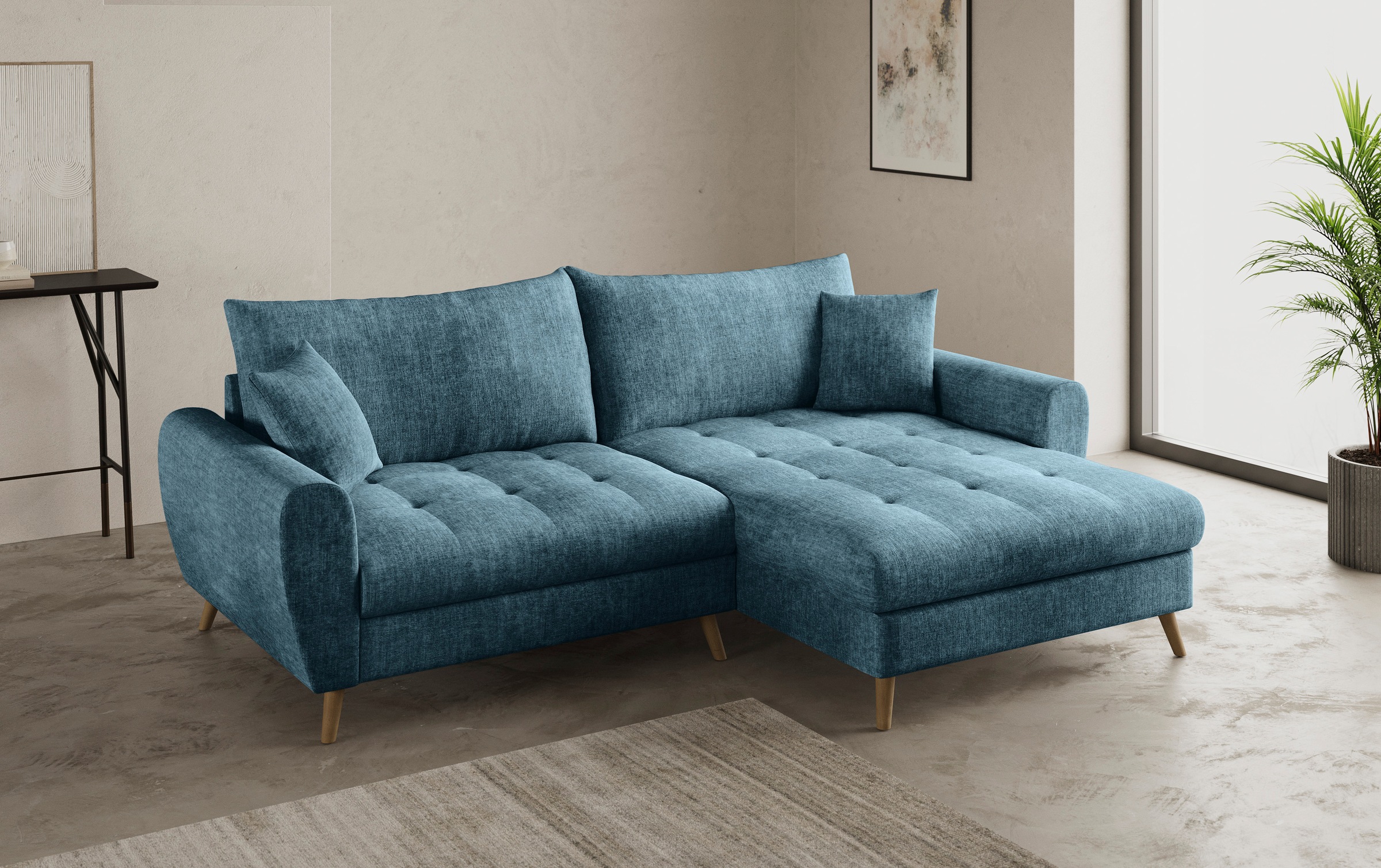 Mr. Couch Ecksofa »Blackburn II, L-Form«, Mit Kaltschaumpolsterung bis 140 kg belastbar