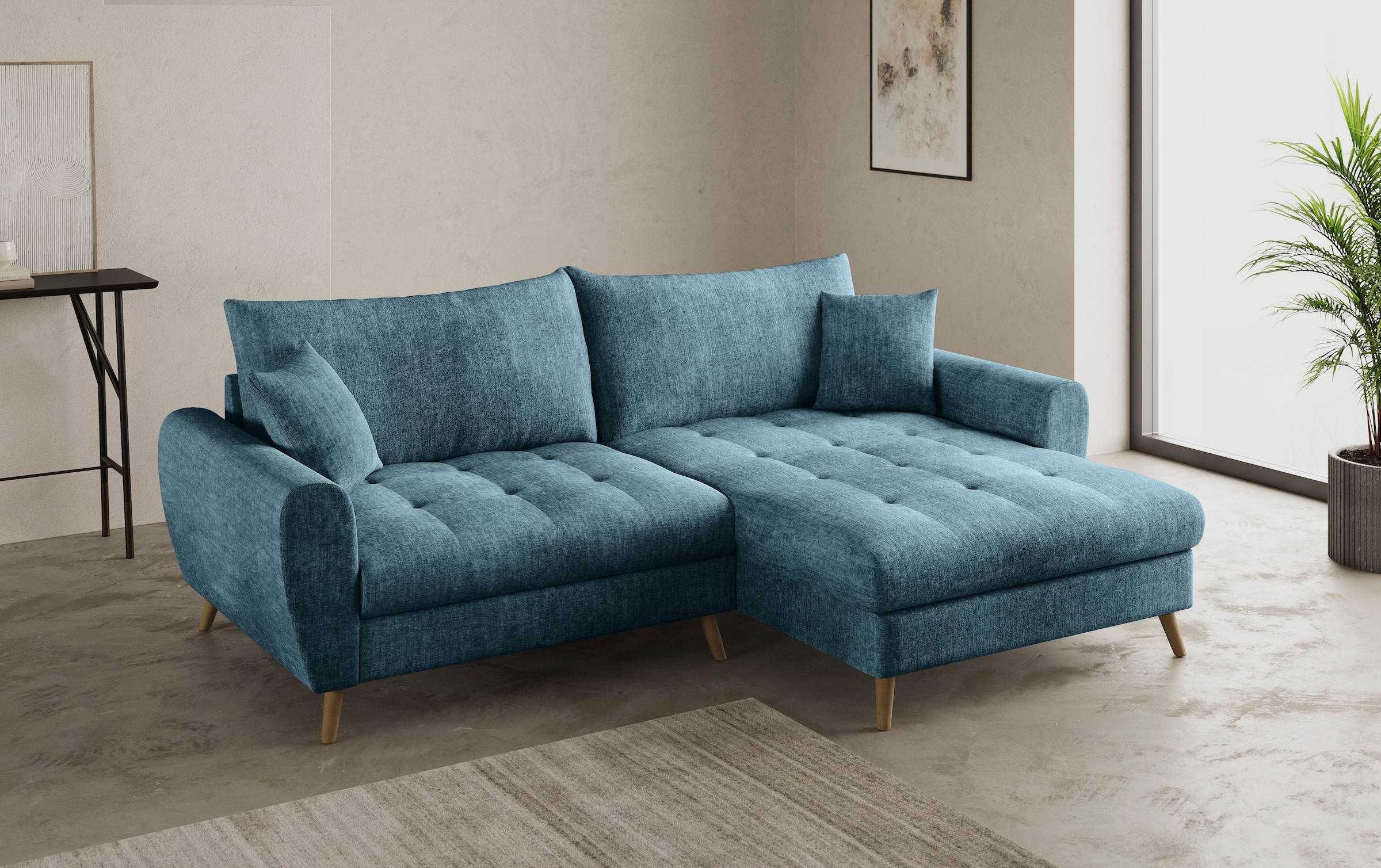 Home affaire Ecksofa "Blackburn II, L-Form", Mit Kaltschaumpolsterung bis 1 günstig online kaufen