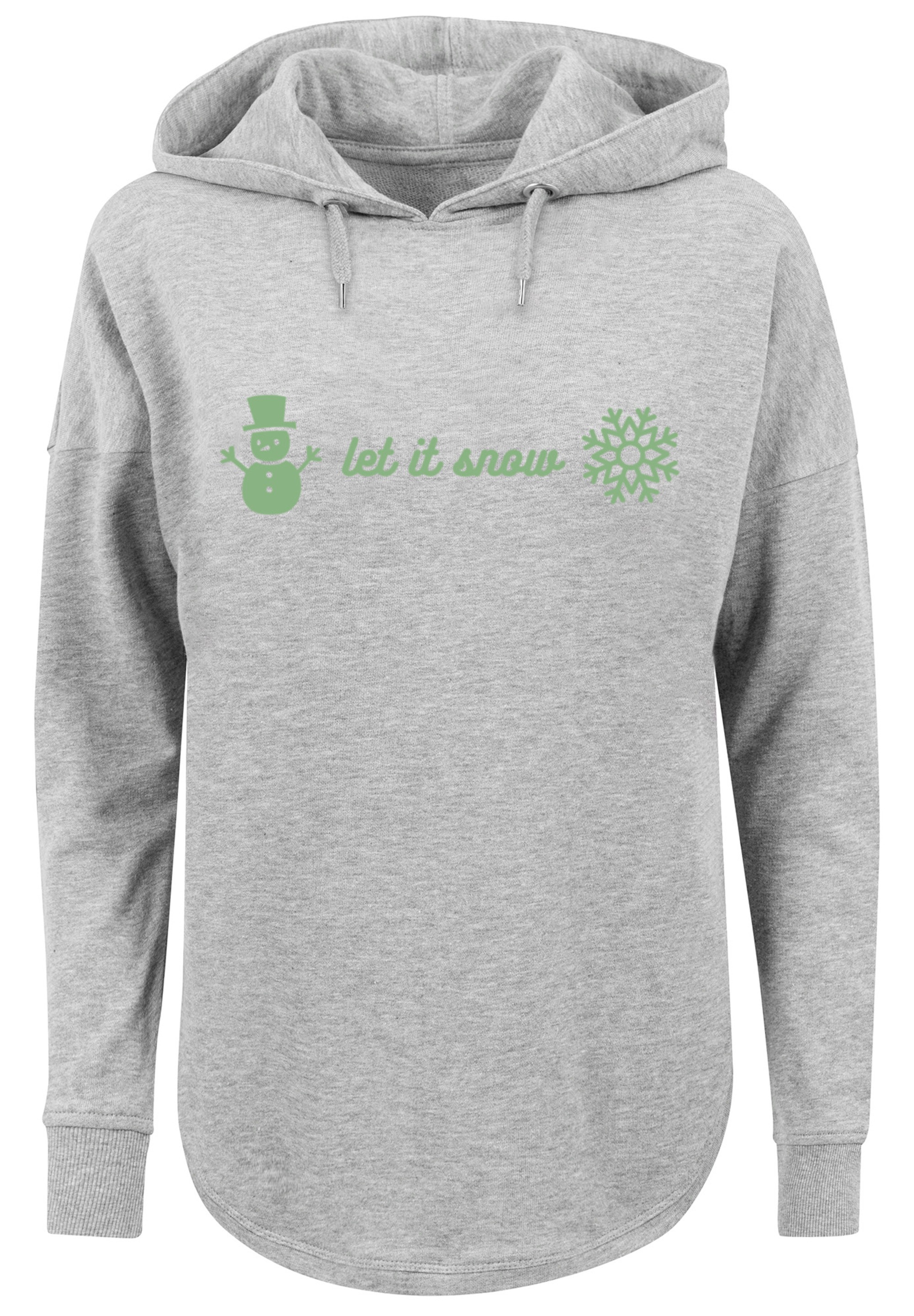 F4NT4STIC Kapuzenpullover »Let It Snow Weihnachten«, Print