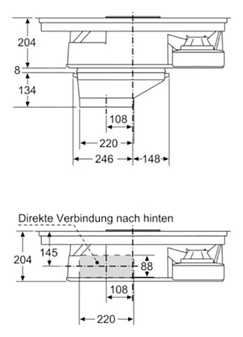 NEFF Kochfeld mit Dunstabzug »T18BD3AN0«, mit einfacher Touch Control Bedienung