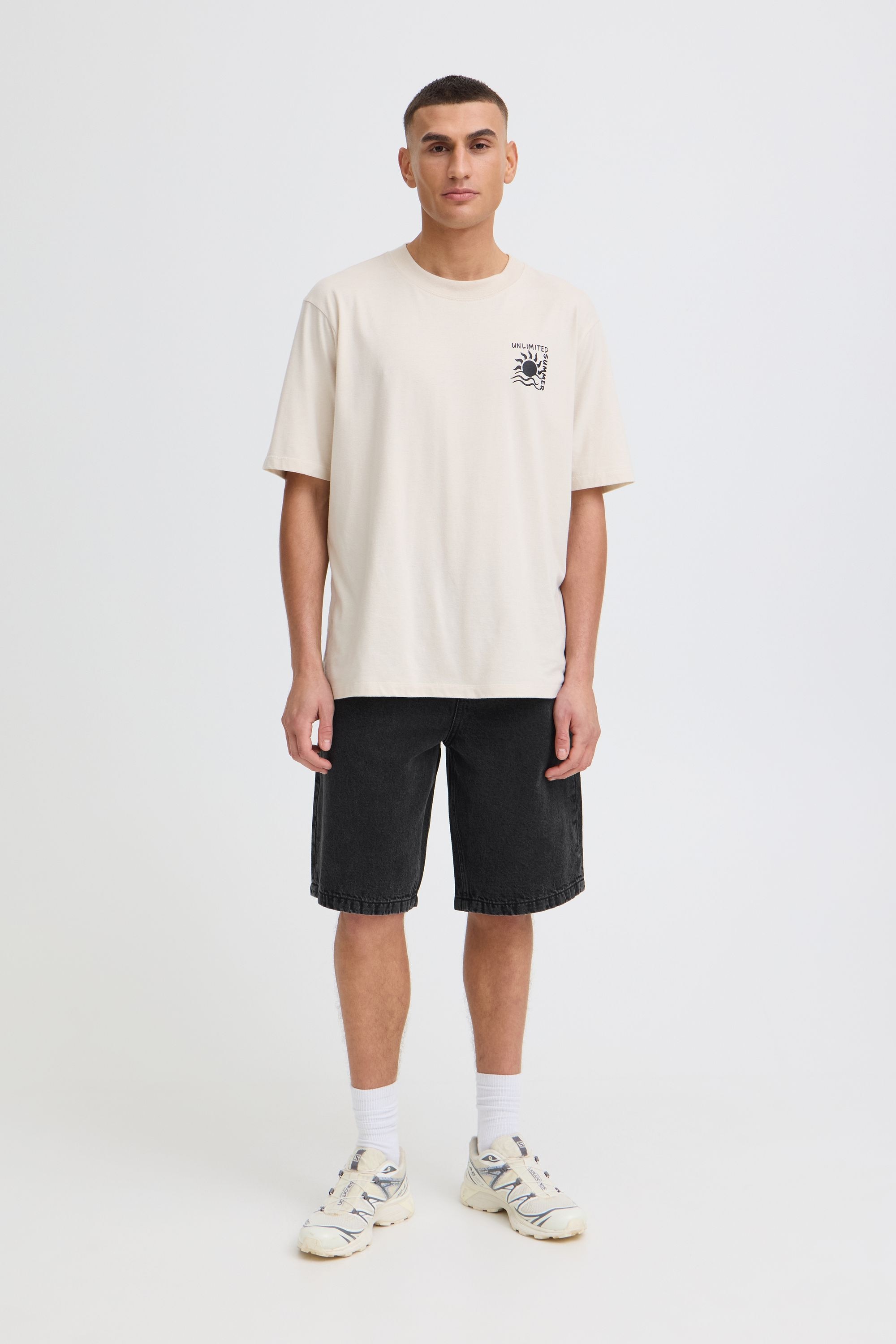 !Solid Jeansshorts »Shorts SDOmid Loose Fit«