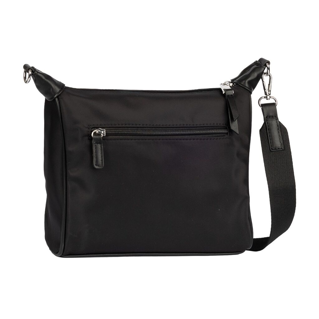 Gabor Umhängetasche »Brisa« Nylon trifft auf glattes Lederimitat mit Metallzipper & viel Stauraum