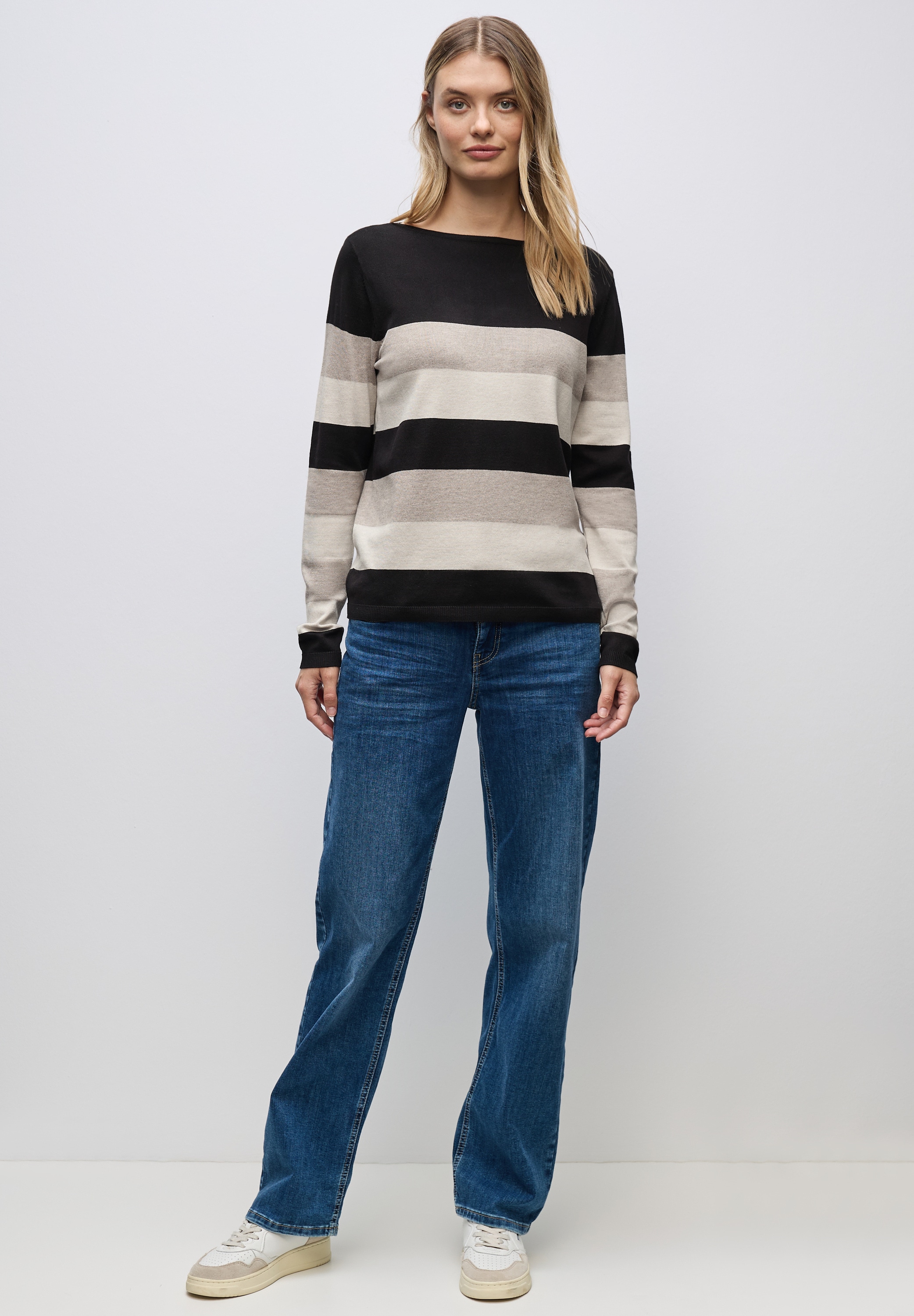 STREET ONE Strickpullover im Streifen-Design