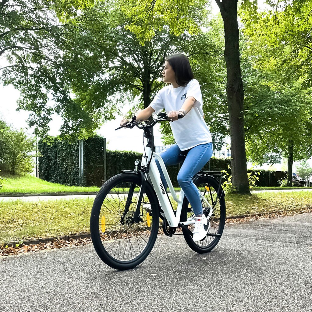 Jeep E-Bikes E-Bike »TLR 7011«, 7 Gang, Heckmotor 250 W, (mit Akku-Ladegerät)