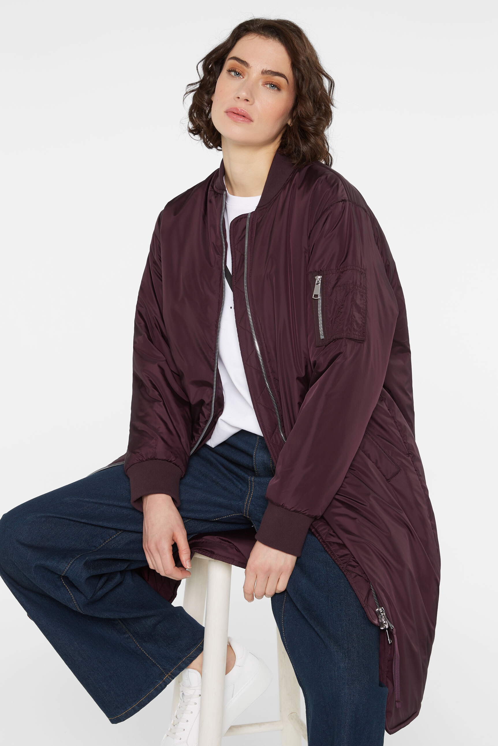 SENSES.THE LABLE Langjacke, ohne Kapuze, mit Two-Way-Zipper günstig online kaufen